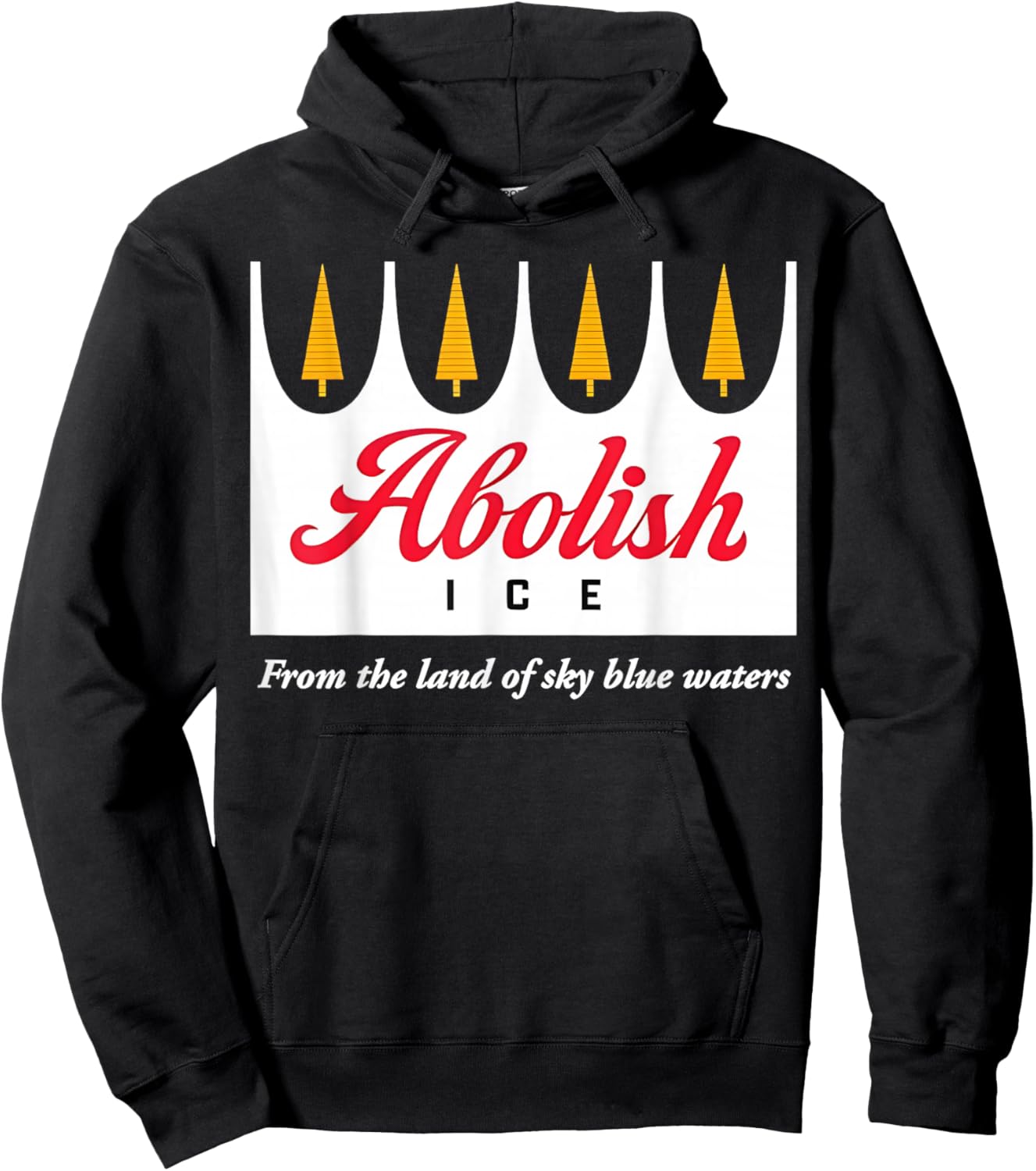 Abolish ICE from The Land of Sky Blue Waters Women Hoodie - Hoodie | Black