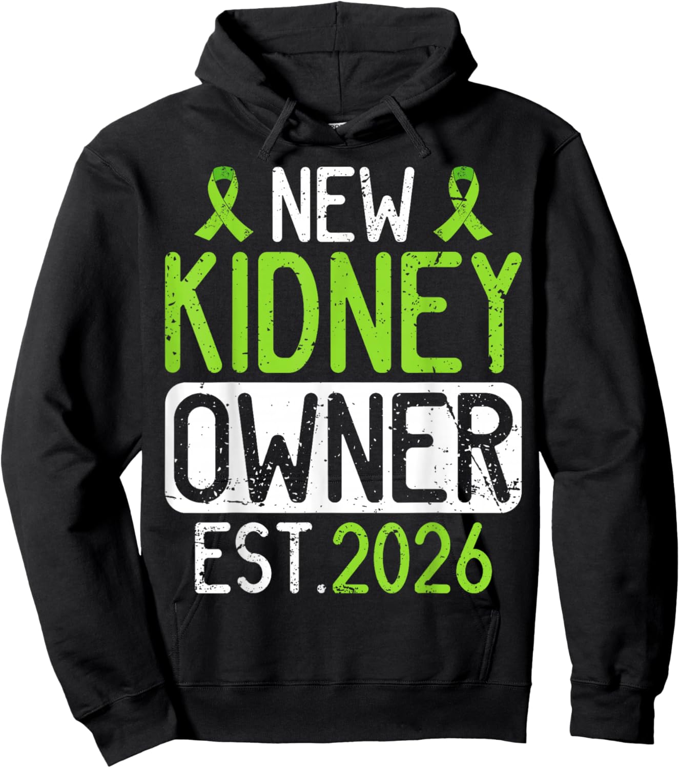 New Kidney Owner Est. 2026 Kidney Transplant Survivor Hoodie - Hoodie | Black