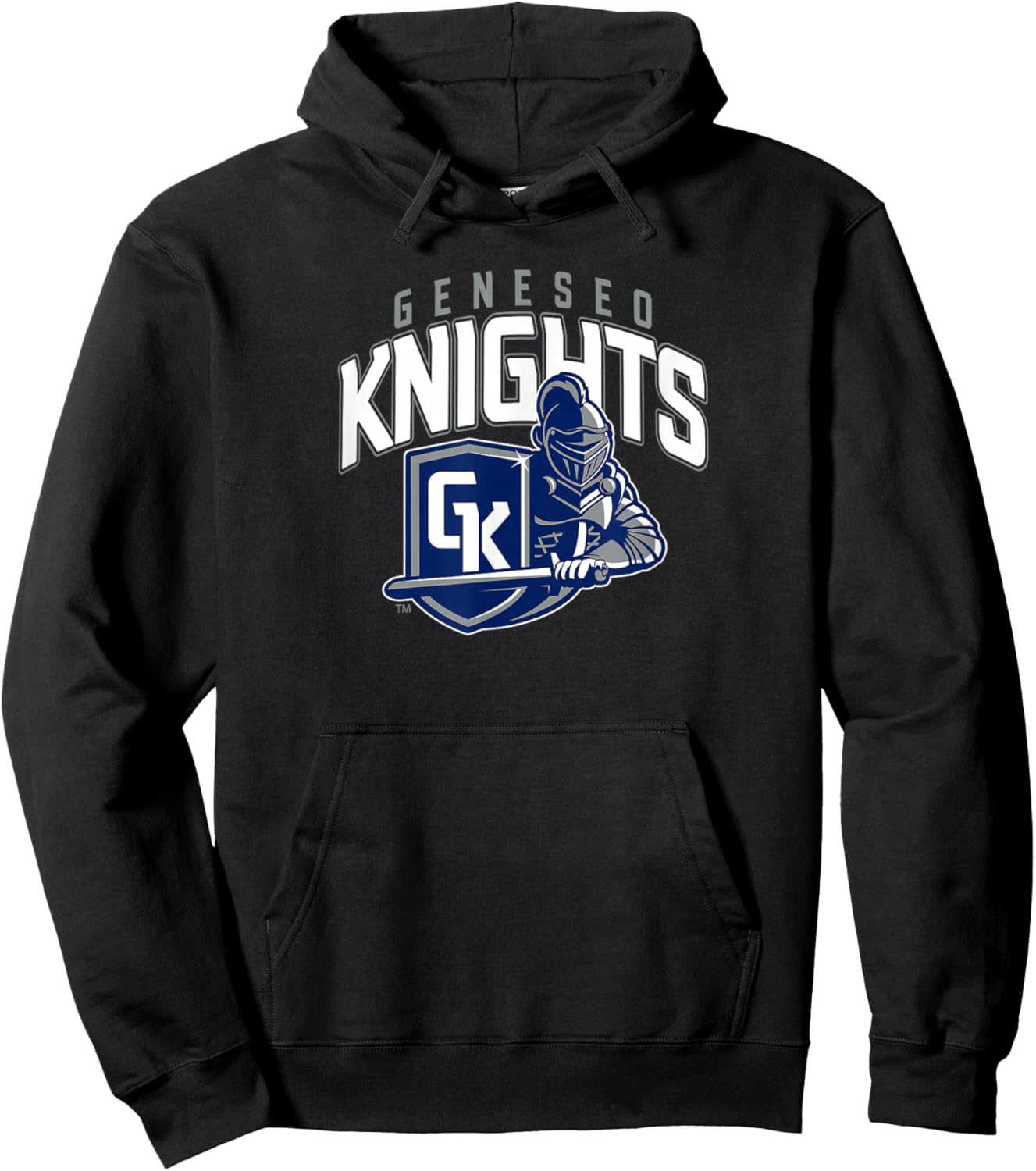SUNY Geneseo Knights Primary Logo Hoodie - Hoodie | Black