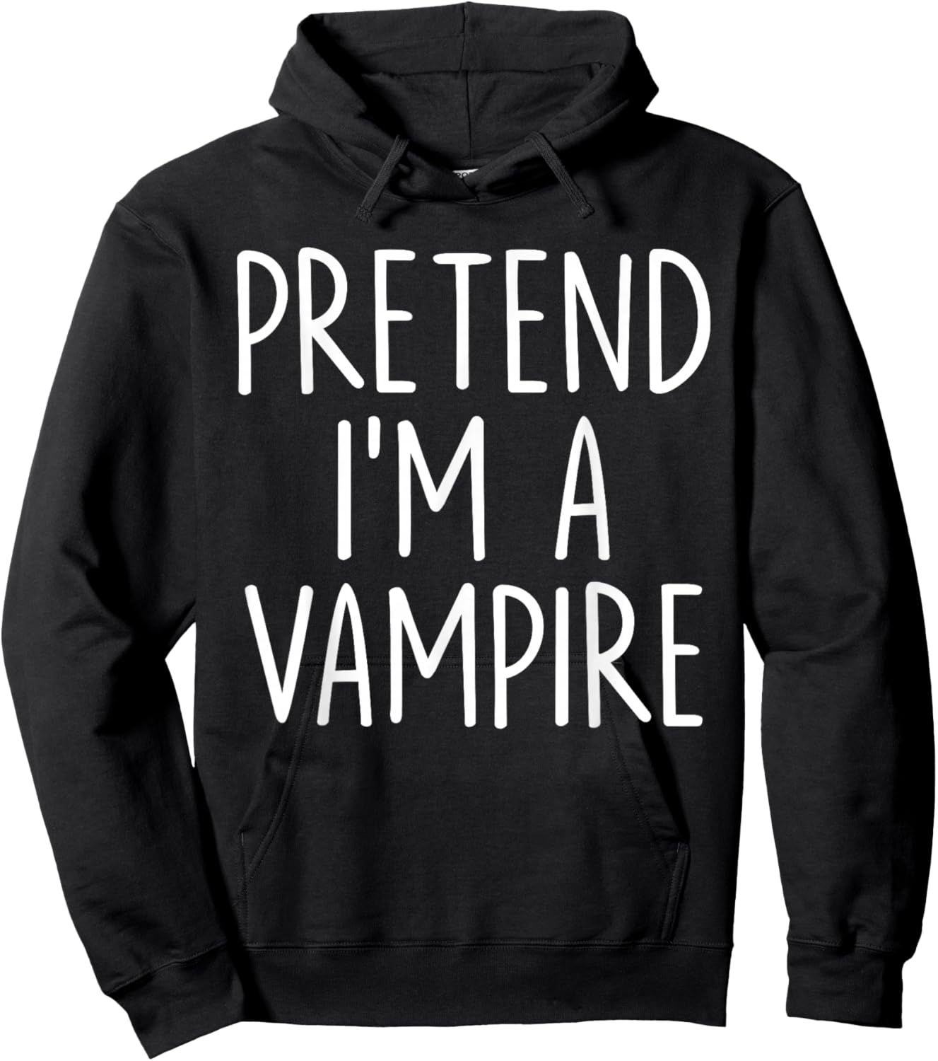 Pretend I'm A Vampire Halloween Couples Costume Matching Hoodie - Hoodie | Black