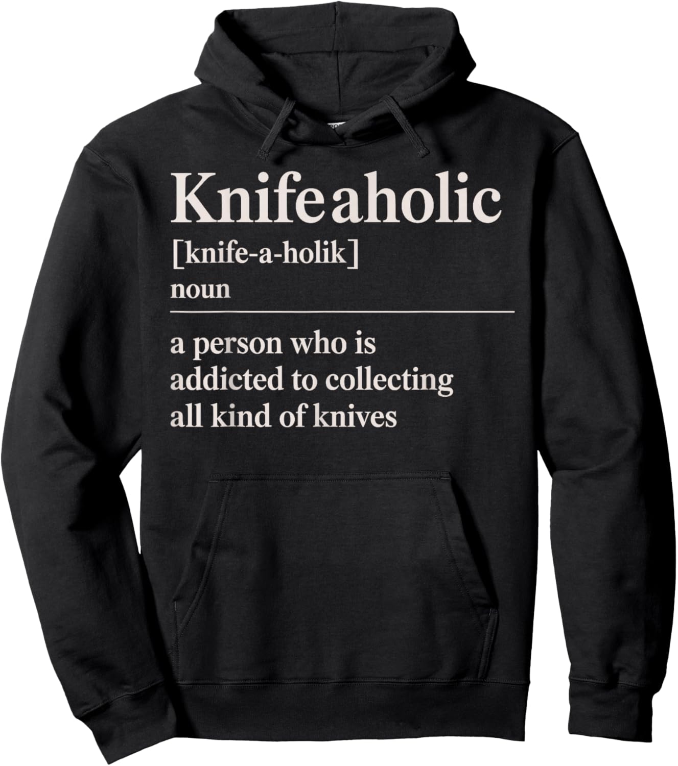 Funny Knife Collector Art Women Pocket Knife Lover Hoodie - Hoodie | Black