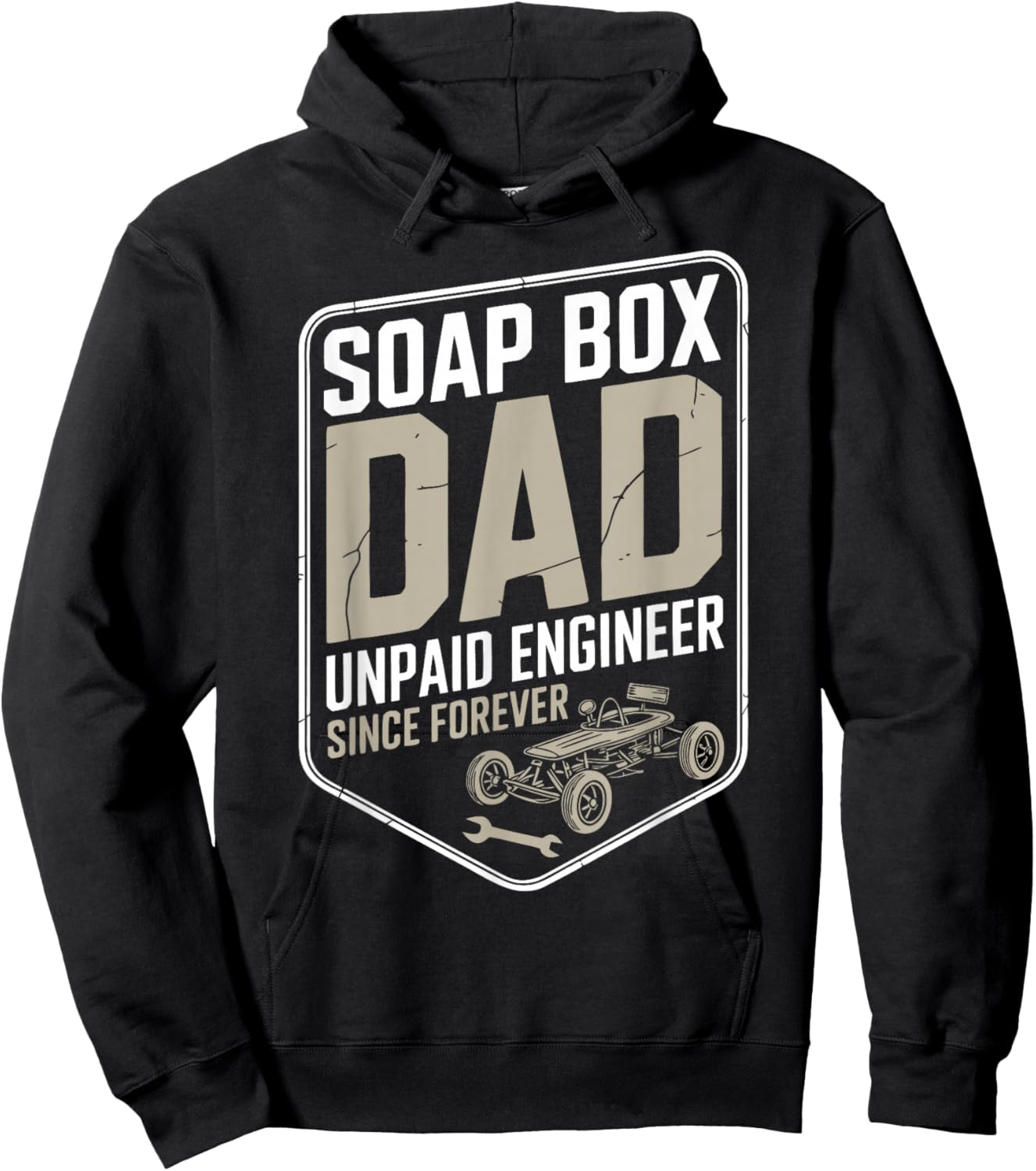 Funny Soapbox Derby Racing Dad Hoodie - Hoodie | Black