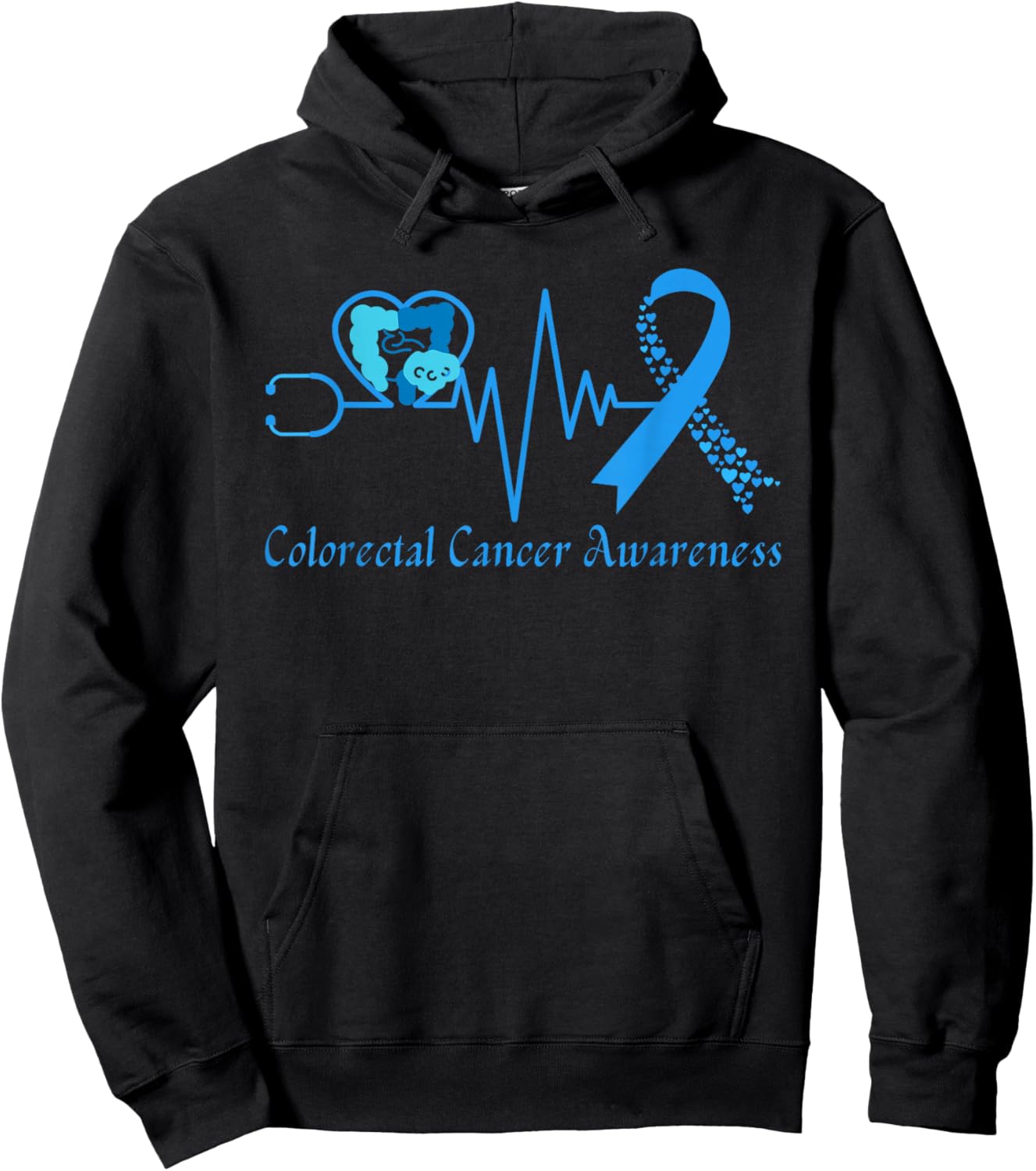 Heart Ribbon Hoodie - Hoodie | Black