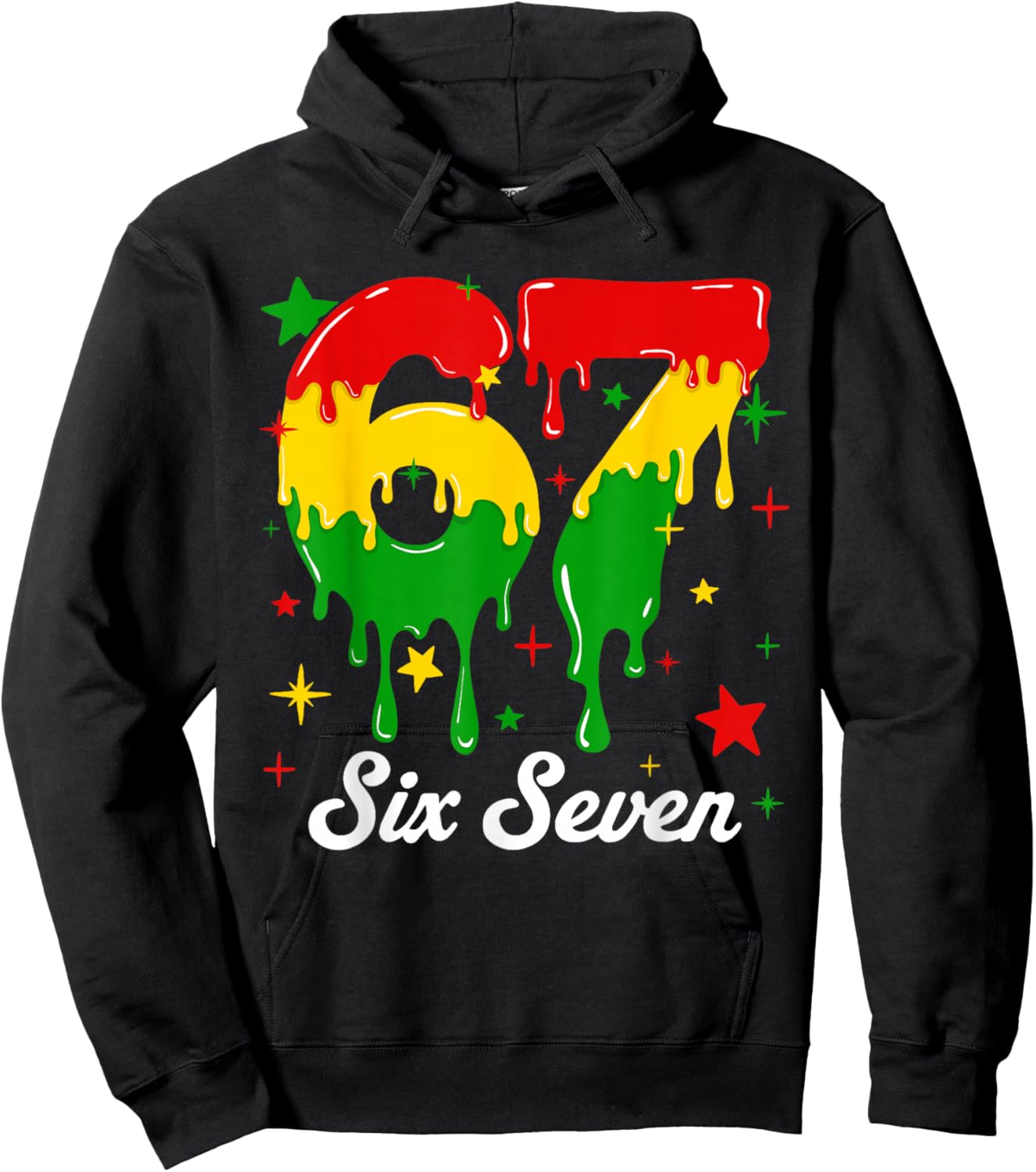 Black History Six Seven 6 7 Meme Melanin Boys Girl Teen Kids Hoodie - Hoodie | Black