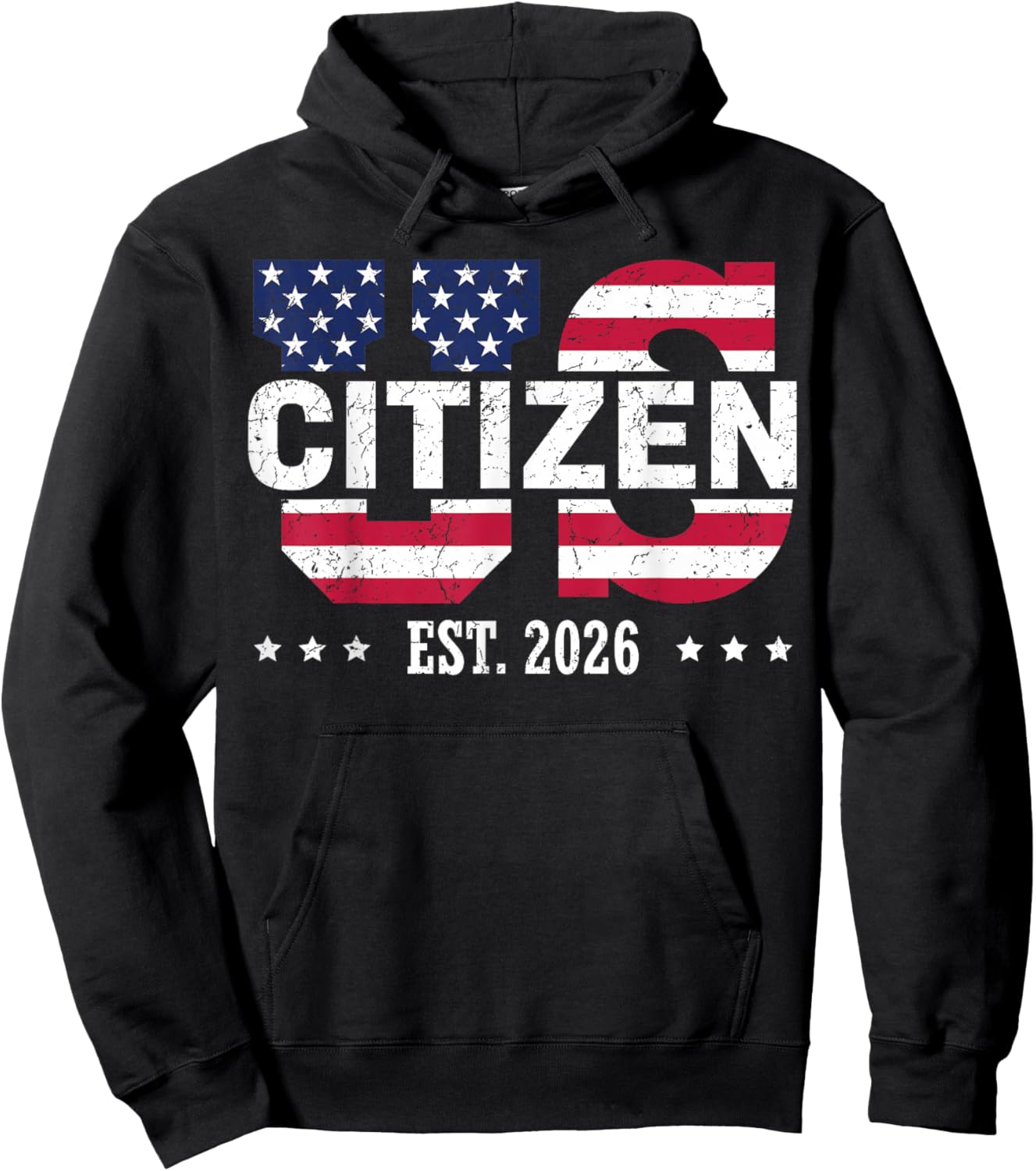 US Citizenship 2026 Decoration USA New American Citizen Hoodie - Hoodie | Black