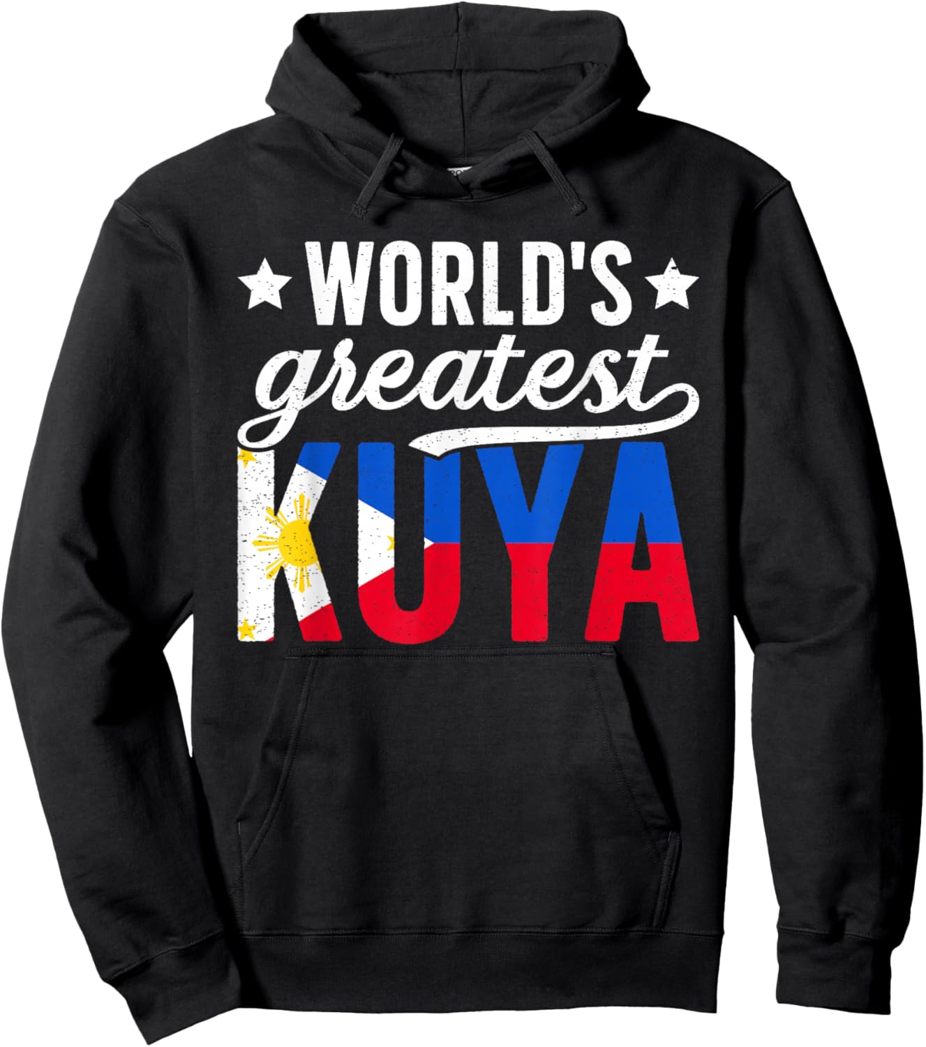 World's Greatest Kuya Filipino Older Brother Hoodie - Hoodie | Black