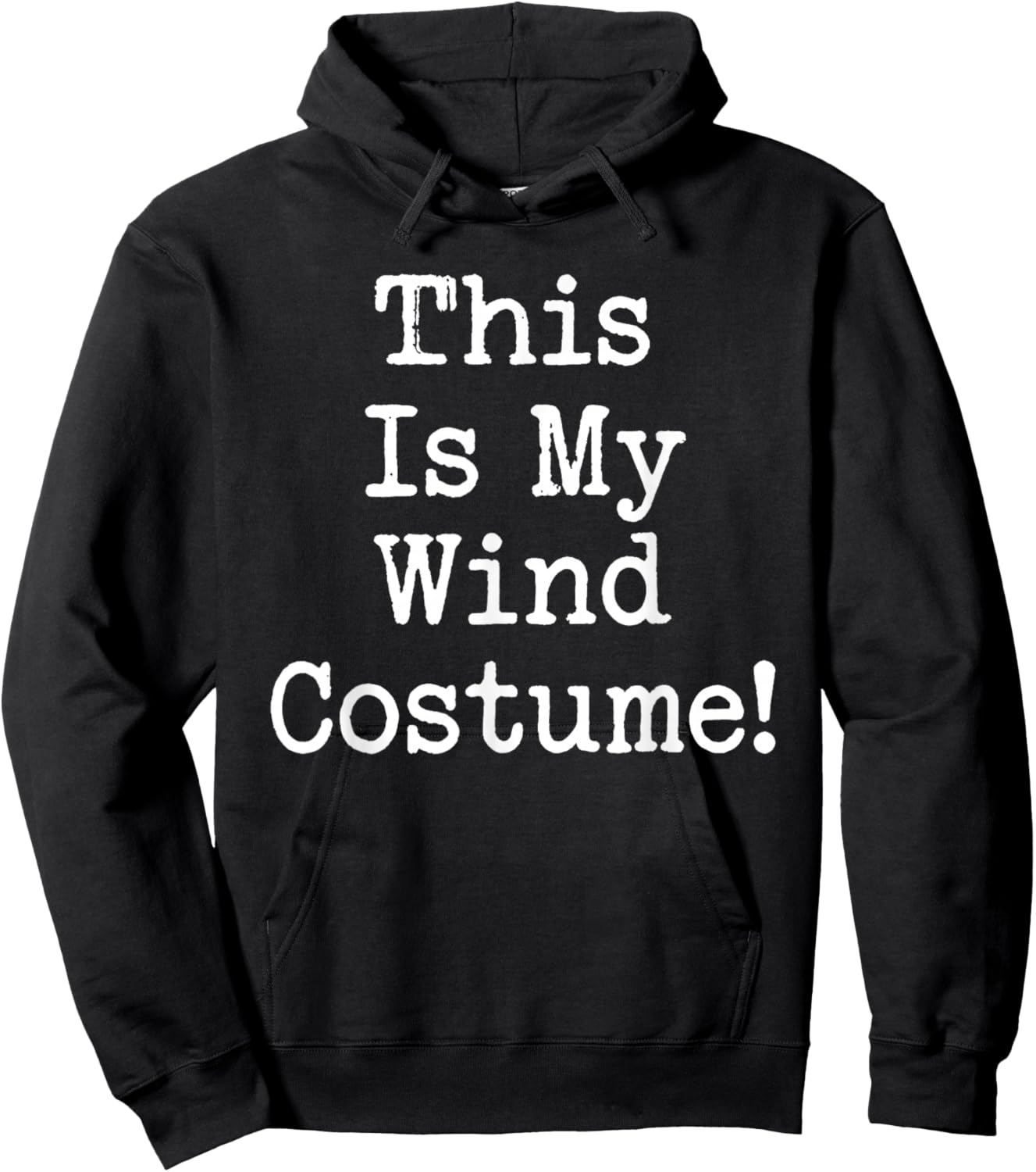 Funny Wind Costume Hoodie - Hoodie | Black