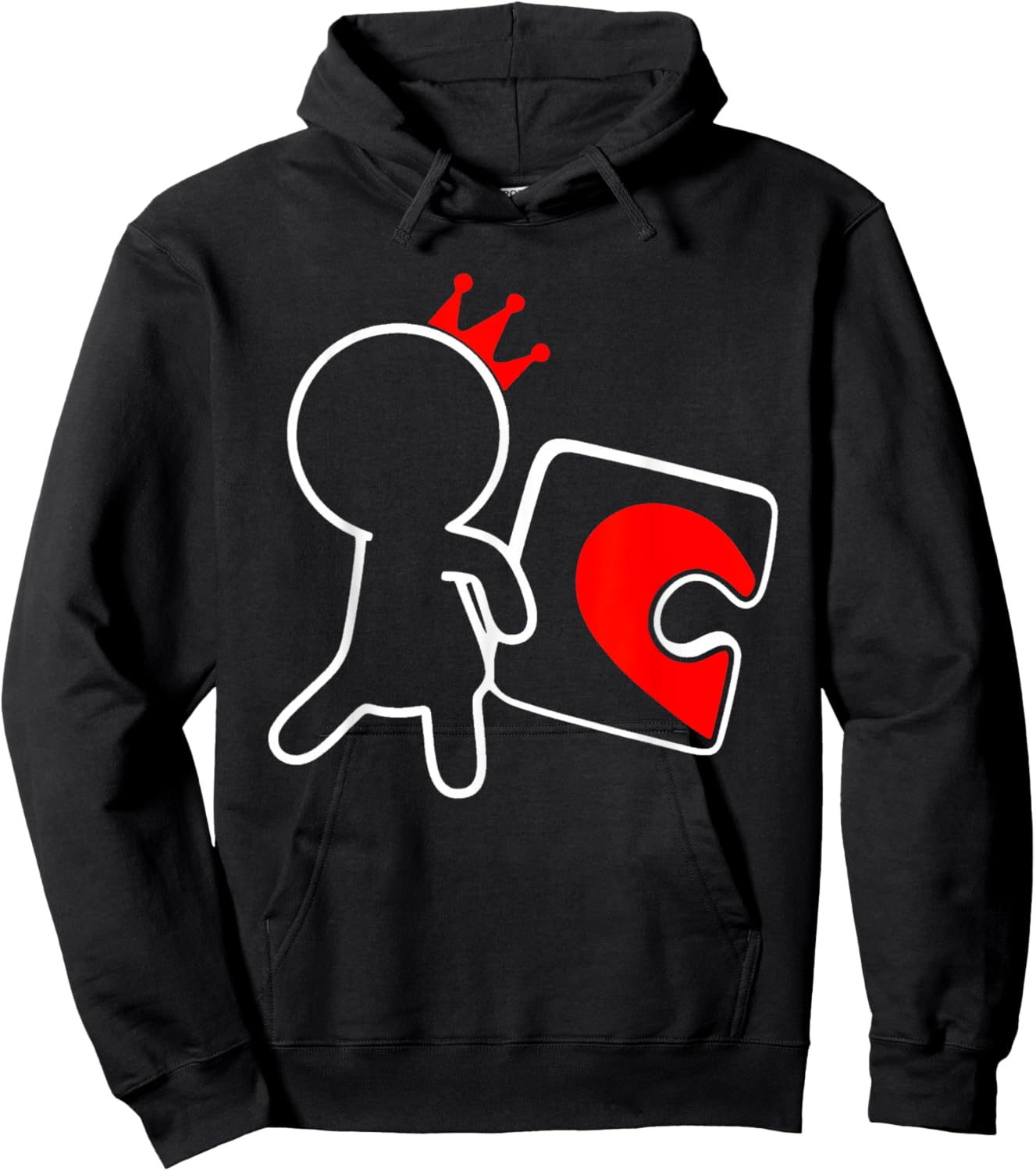 Missing Piece Heart Puzzle Couple Matching Valentine's Day Hoodie - Hoodie | Black