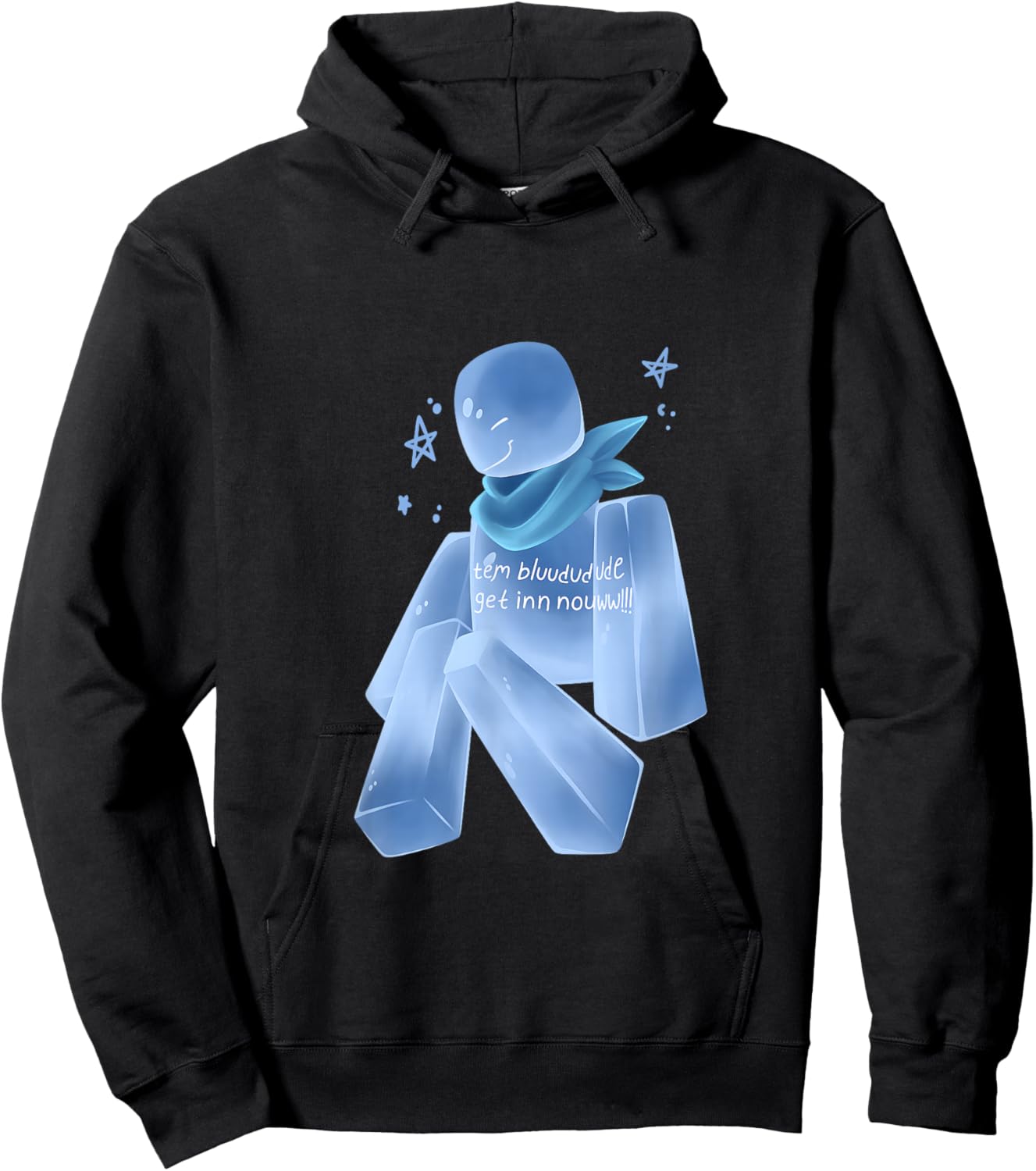 Bluudud Bluudude Blue Dude Character Team Lox Video Game Hoodie - Hoodie | Black