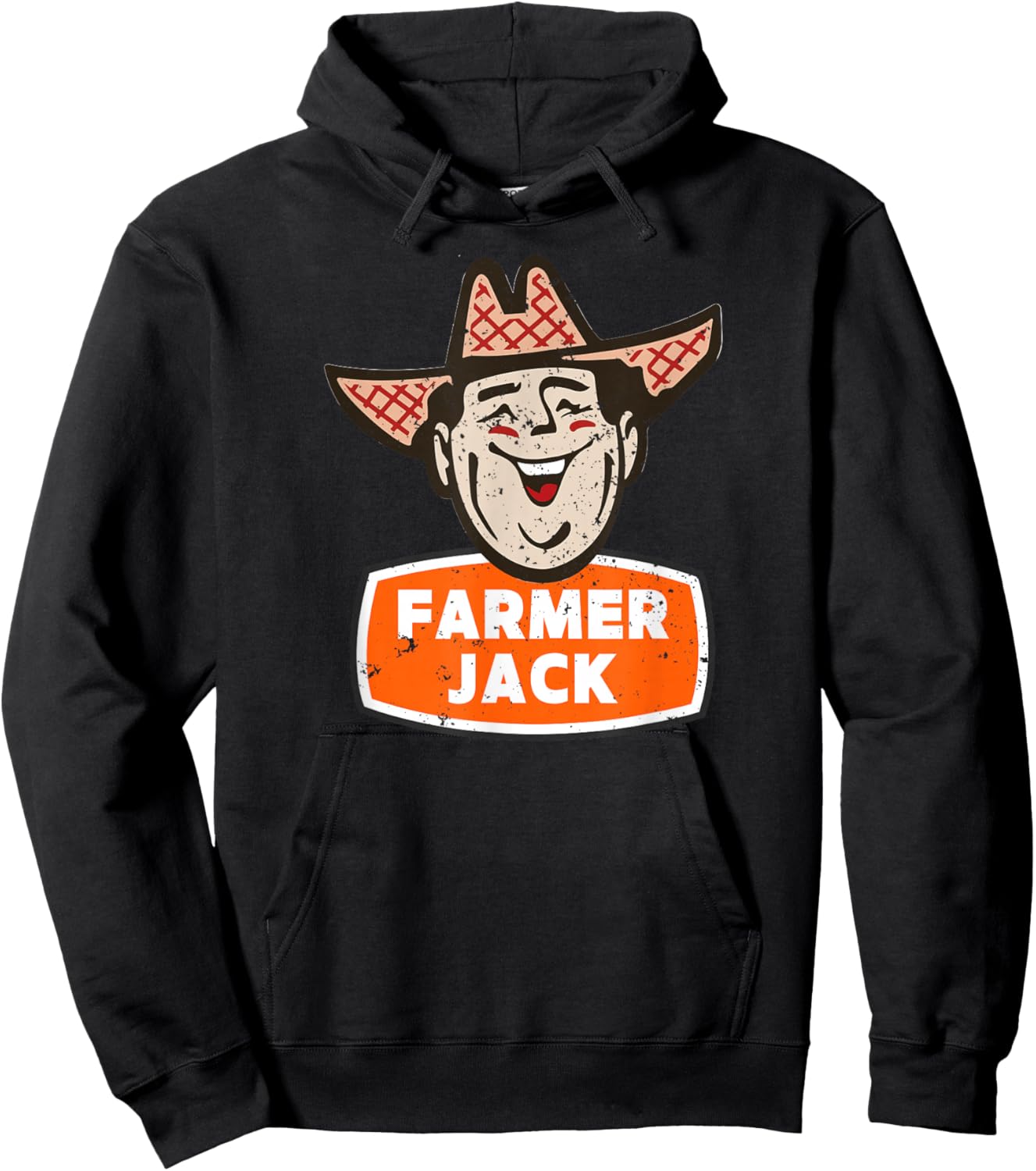 Farmer Jack Funny Retro Men's Women's Hoodie - Hoodie | Black