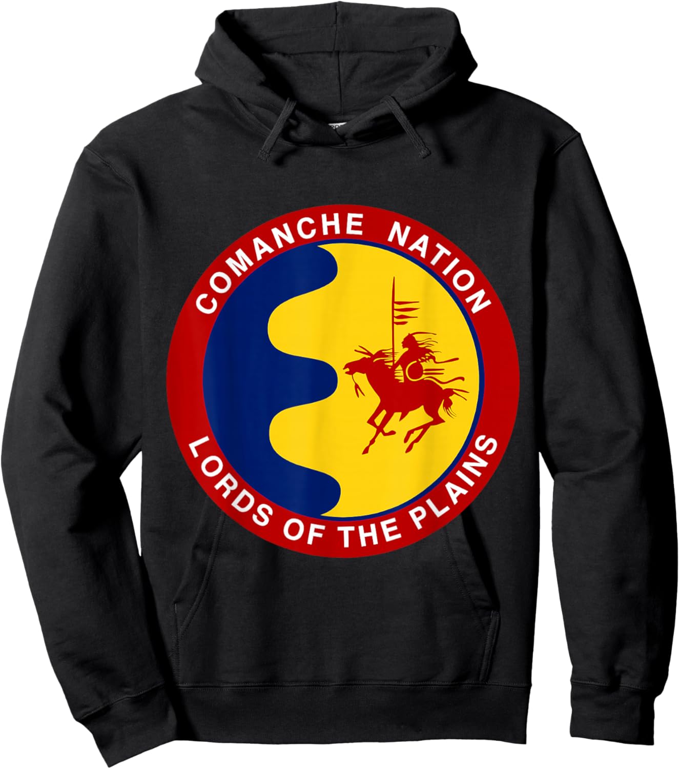 Comanche Nation Flag Hoodie - Hoodie | Black
