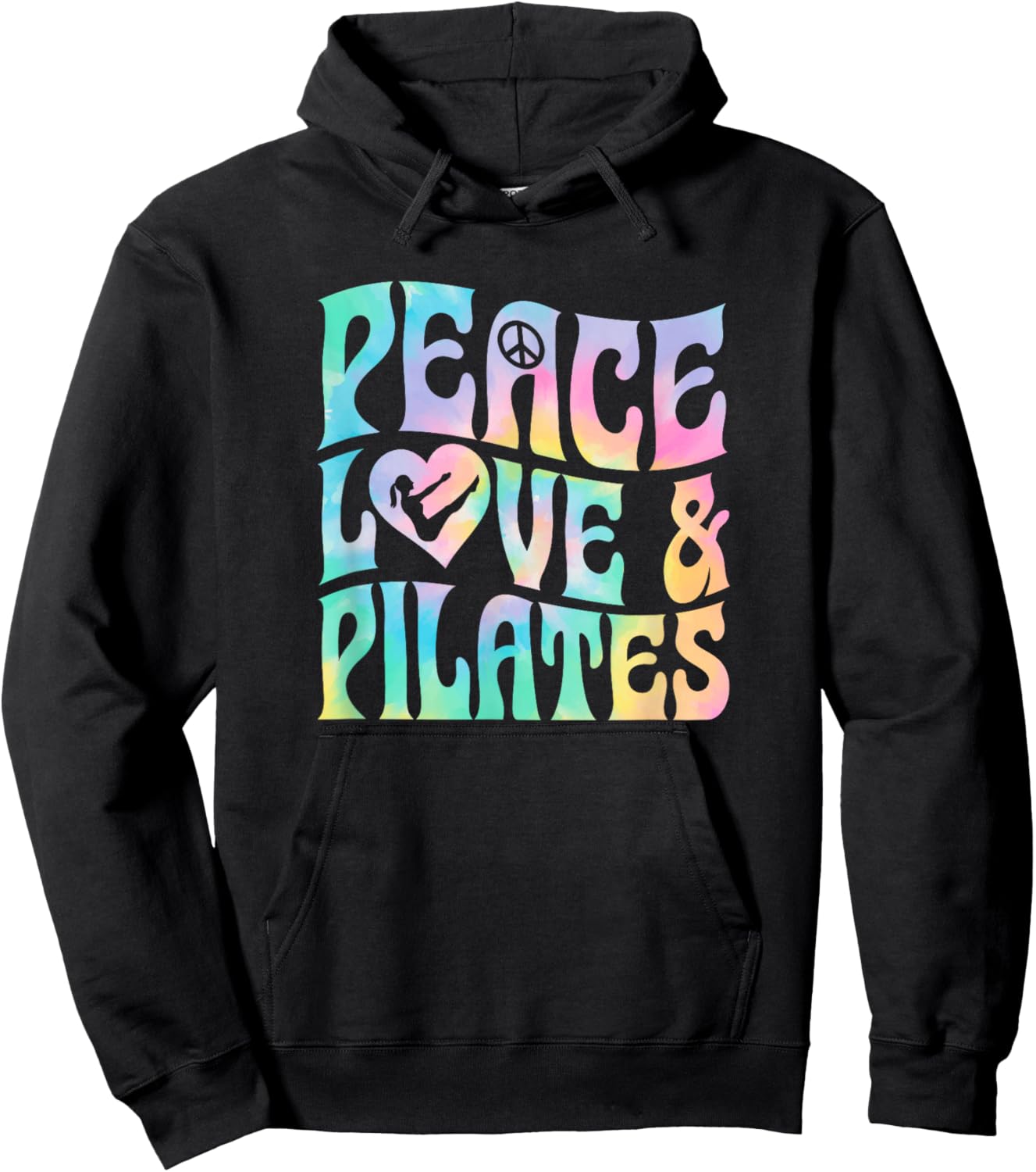 Peace Love and Pilates Hoodie - Hoodie | Black