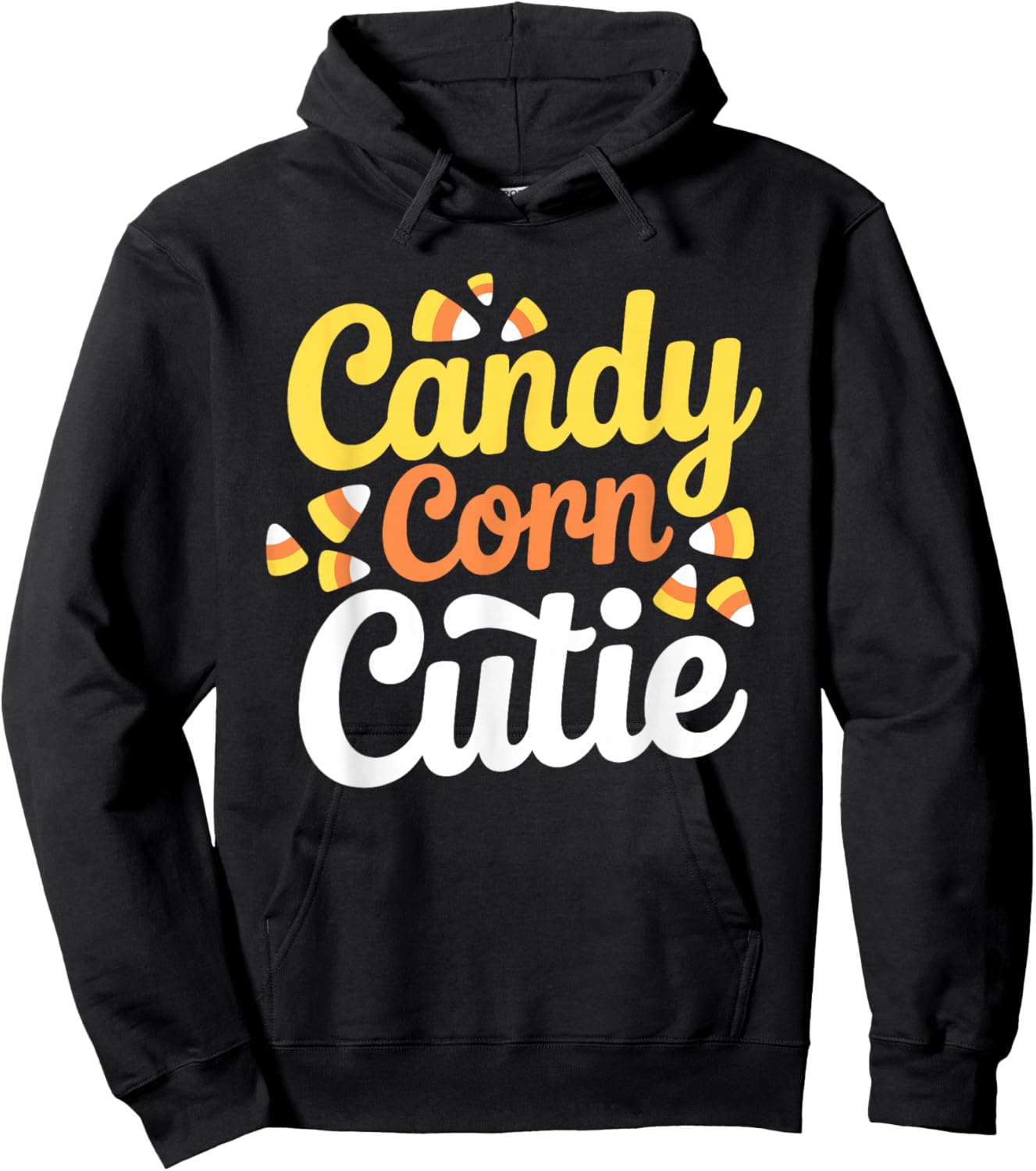 Candy Corn Cutie Cute Halloween Costume Hoodie - Hoodie | Black