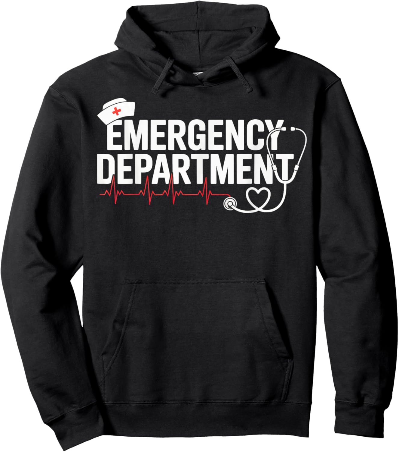 Emergency Department Room ER Nurse Healthcare Nursing Week Hoodie - Hoodie | Black
