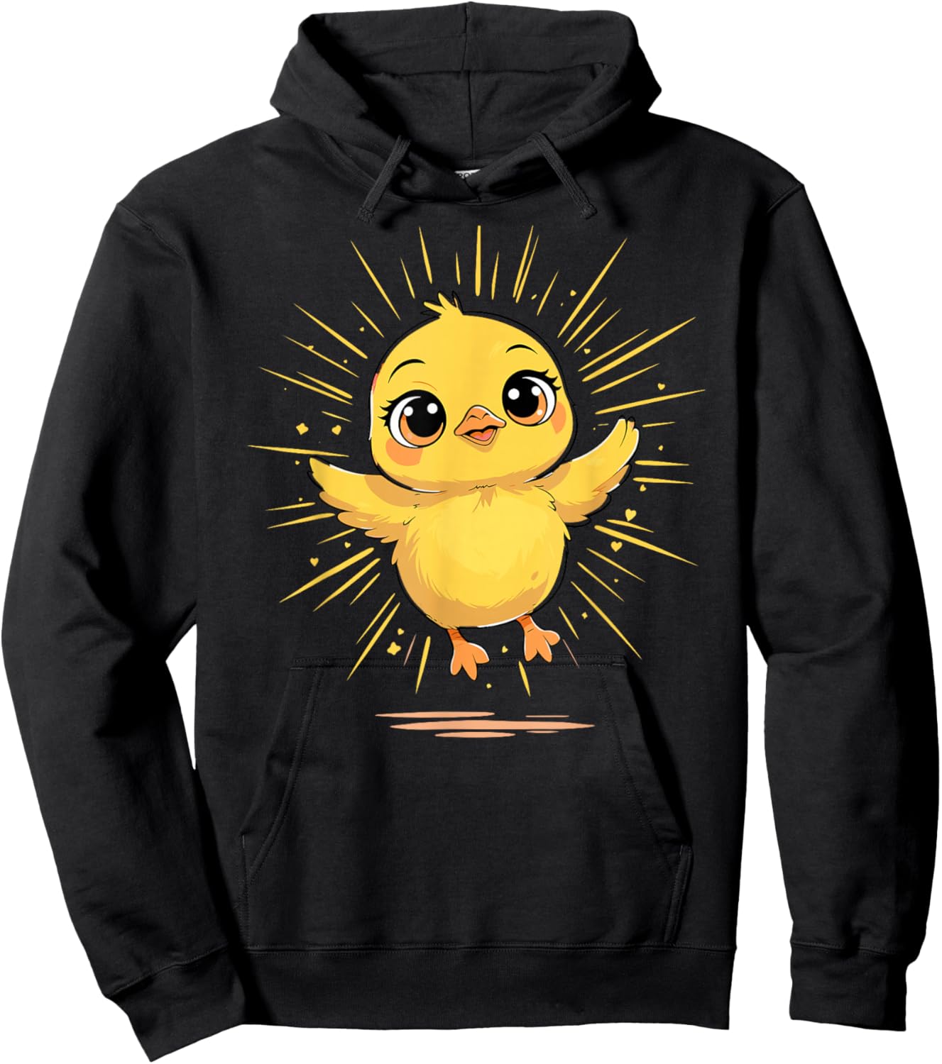Adorable Baby Chick Easter Springtime Joy Hoodie - Hoodie | Black
