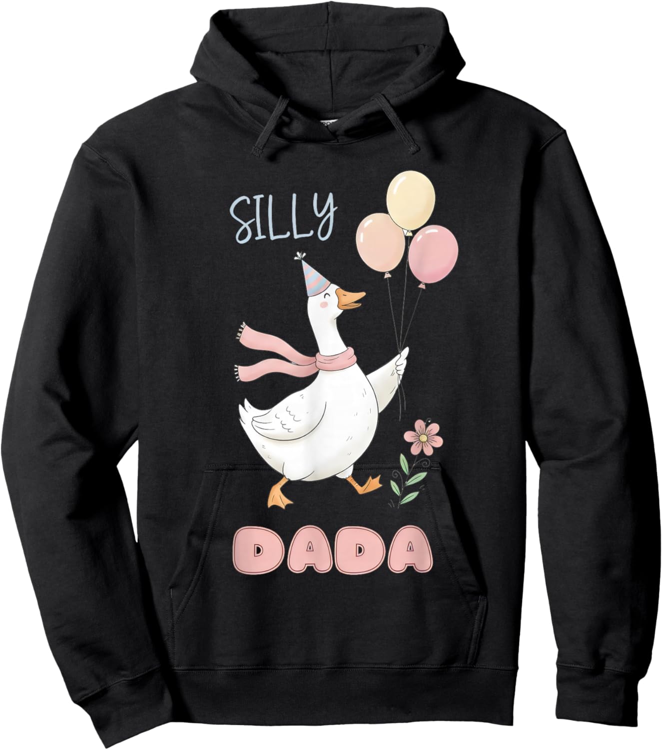 Silly Dada Silly Goose Dad Birthday Family Matching Party Hoodie - Hoodie | Black