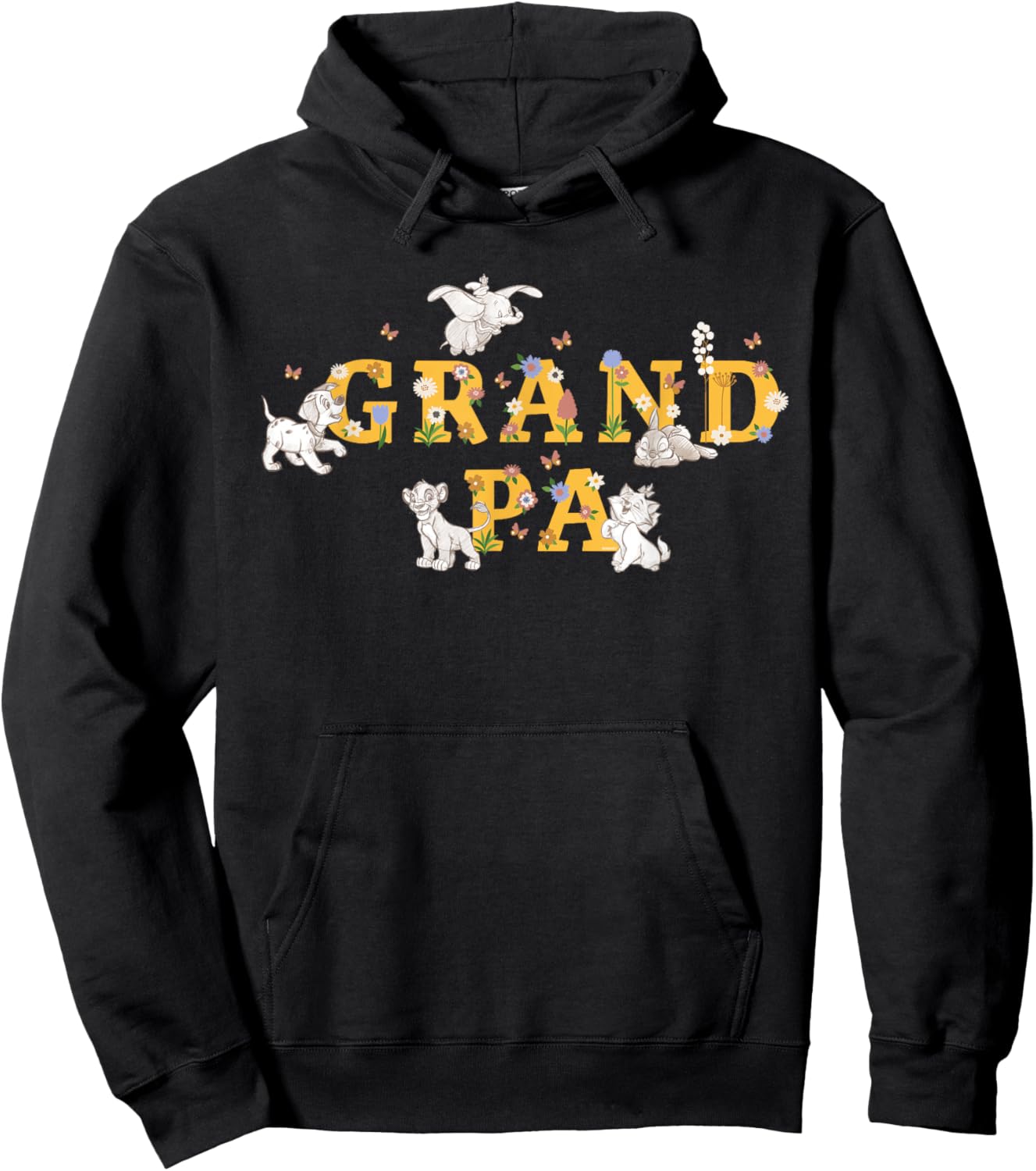 Disney Spring Sketches Grandpa Family Trip Vacation Matching Hoodie - Hoodie | Black