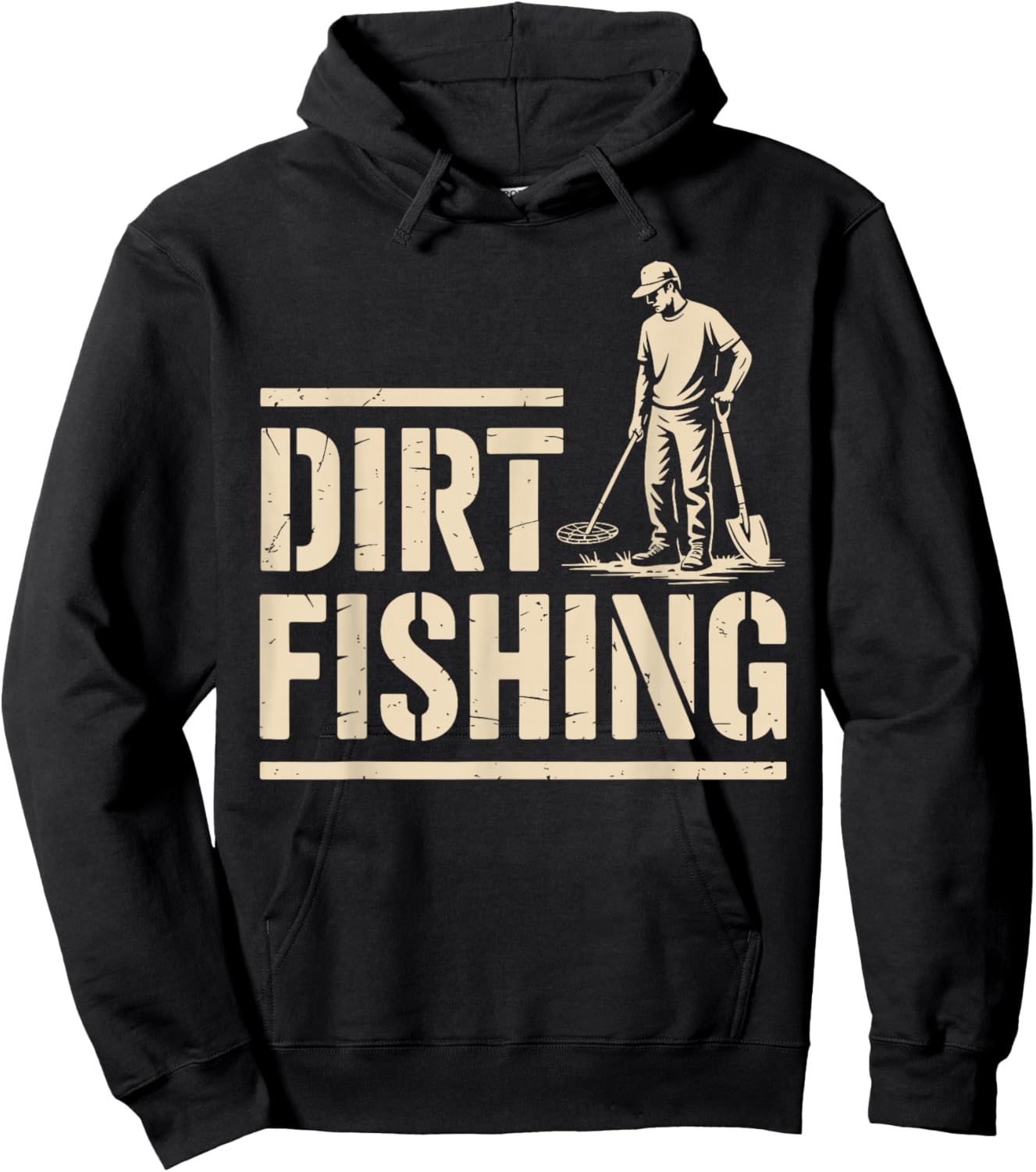 Cool Metal Detecting Art Women Adult Metal Detector Hoodie - Hoodie | Black