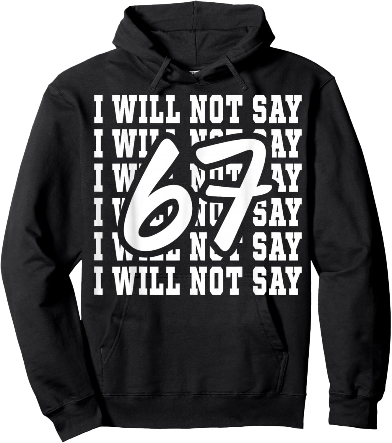 67 Write Lines Six Seven 6 7endy Meme Funny Hoodie - Hoodie | Black