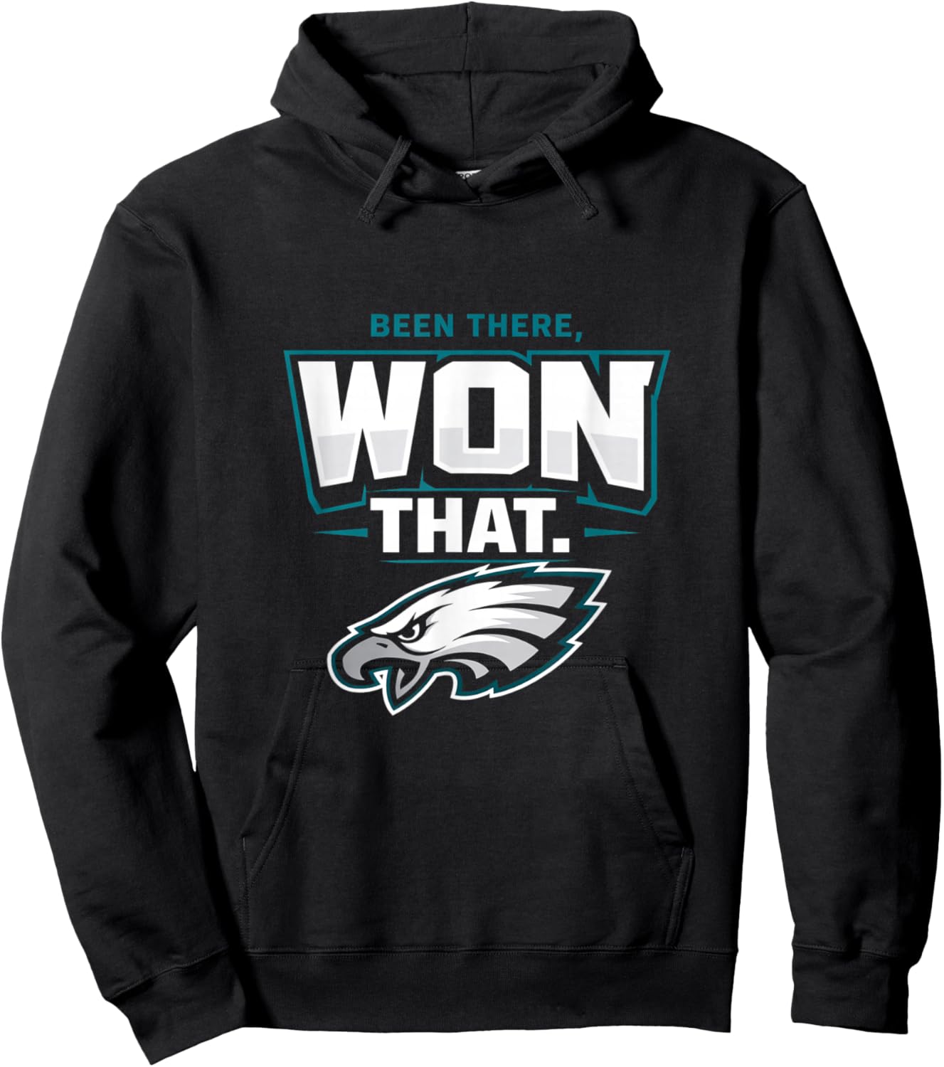 Been There Won That Bold Victory Fan Graphic Hoodie - Hoodie | Black