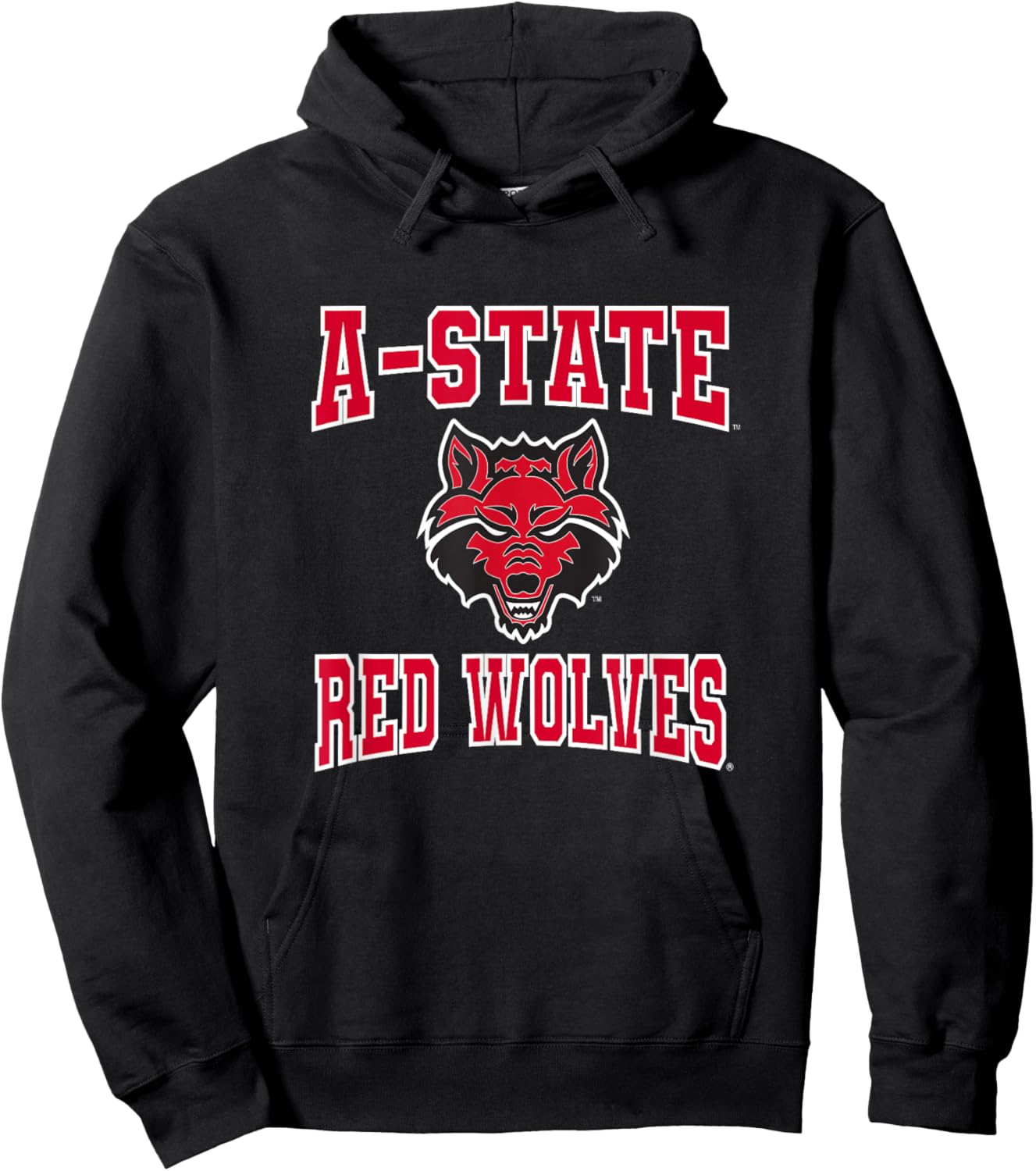 Arkansas State Red Wolves A-State NCAA ASTATE07 Hoodie - Hoodie | Black