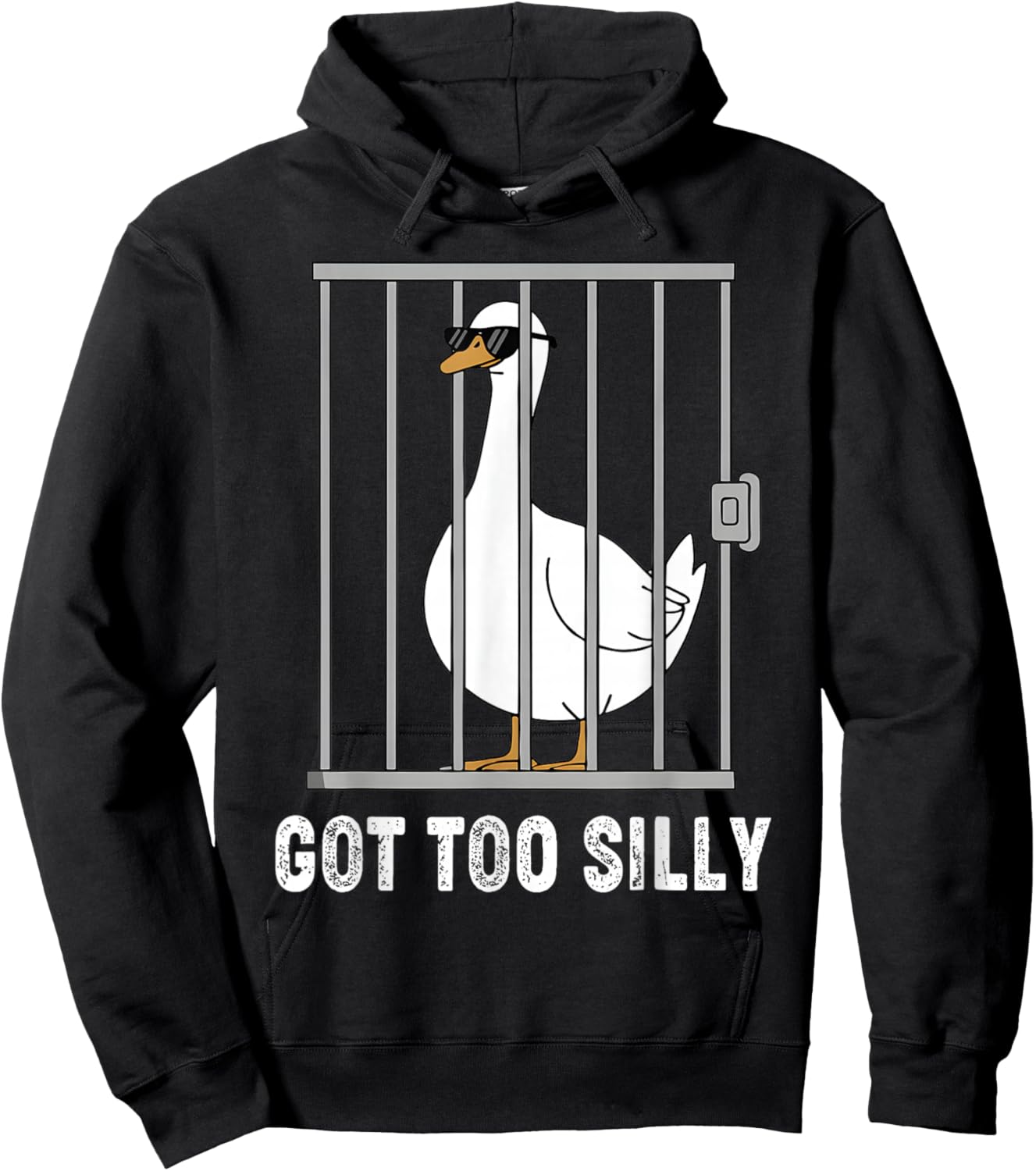 Got Too Silly Funny Goose Pun Humor Shirt for Animal Lover Hoodie - Hoodie | Black