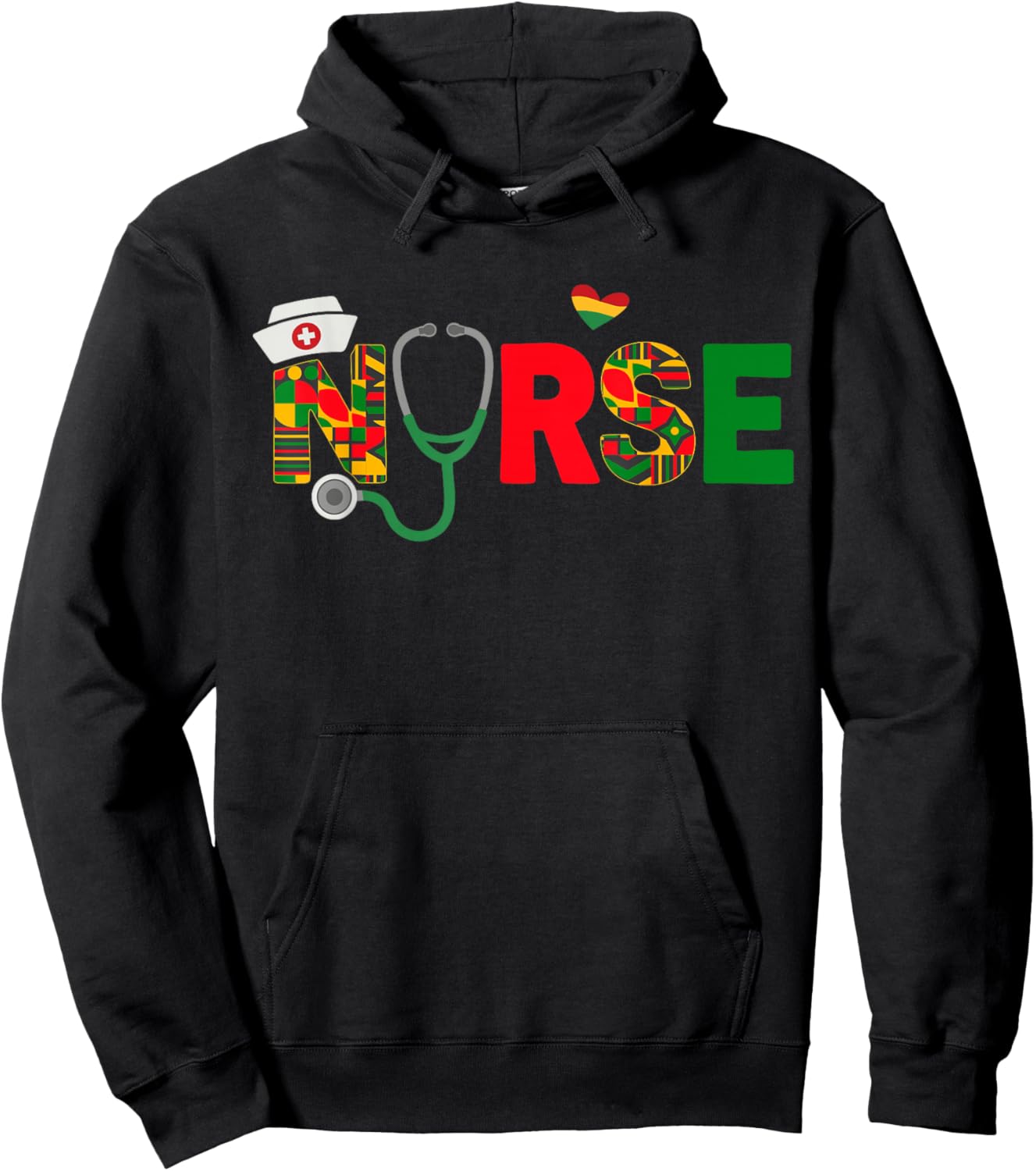 Nurse Black Women Juneteenth Hoodie - Hoodie | Black