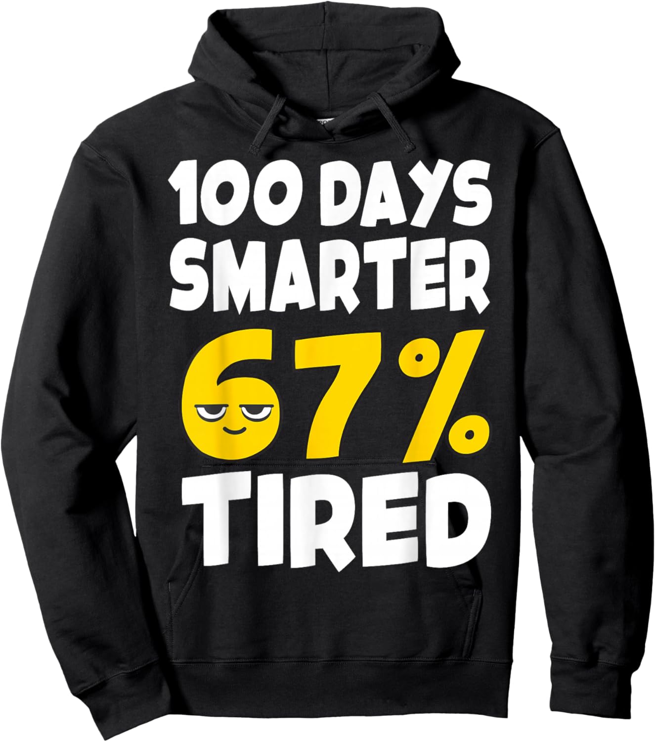 100th Day of School Shirt Kids 67 Boys 6-7 100 Days Smarter Hoodie - Hoodie | Black