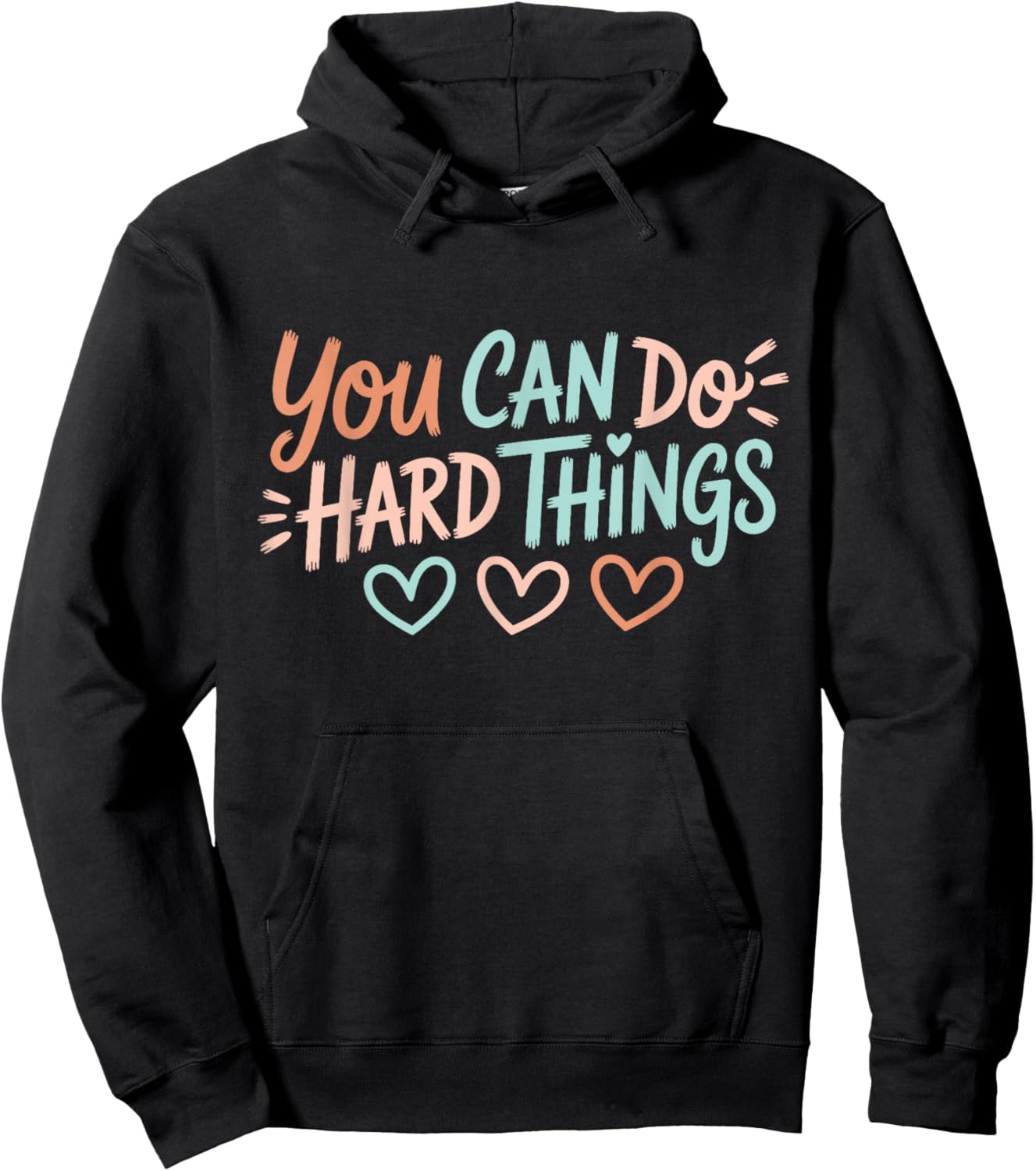 Test Day Teacher You Can Do Hard Things Testing Day Kids Hoodie - Hoodie | Black