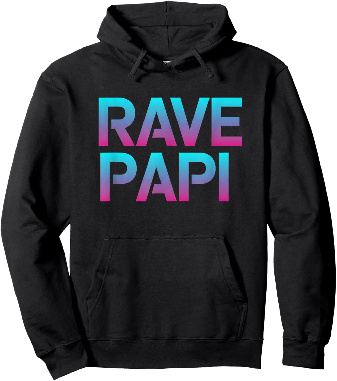 Rave Papi - EDM Raver Fathers Day Birthday Raver Hoodie - Hoodie | Black