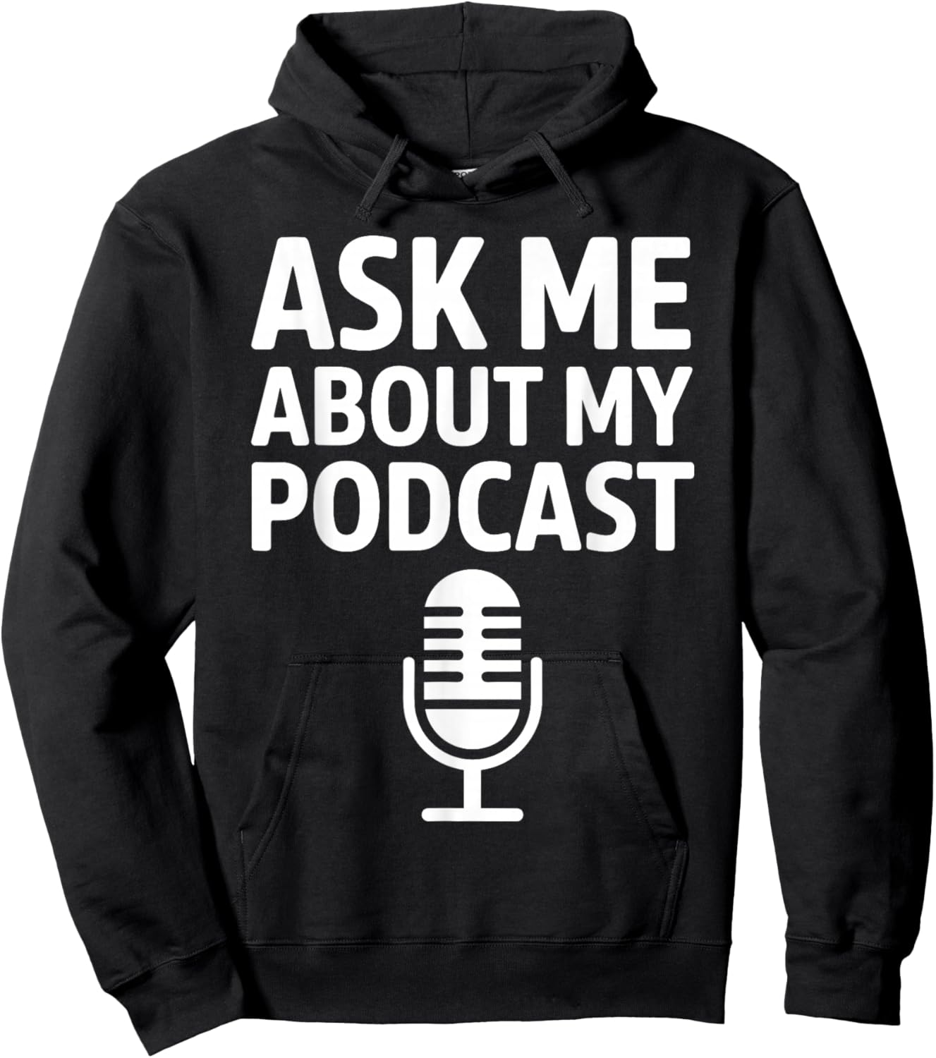 Podcast Art Women Podcasting Host Radio Podcaster Hoodie - Hoodie | Black