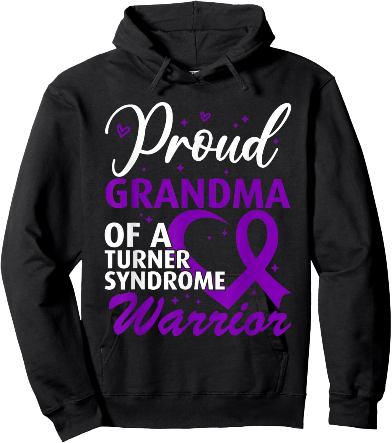 Turner Syndrome Awareness Grandma Hoodie - Hoodie | Black