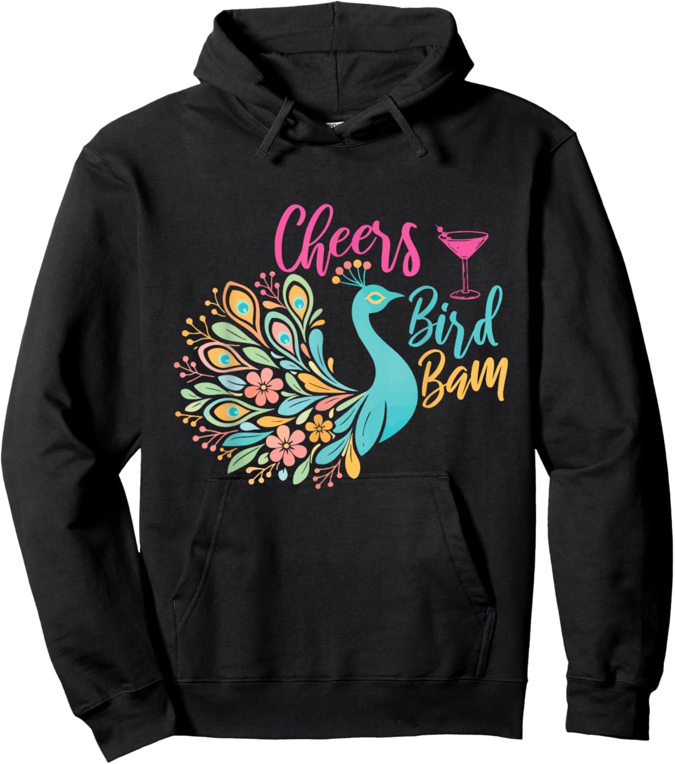 Cheers Bird Bam - Mahjong Lover Mah Jong Player Hoodie - Hoodie | Black