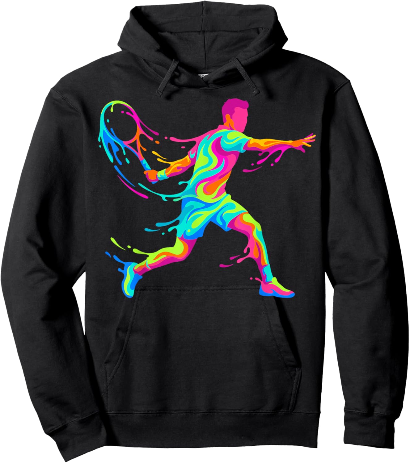 Tennis Player Men Kids Boys Hoodie - Hoodie | Black