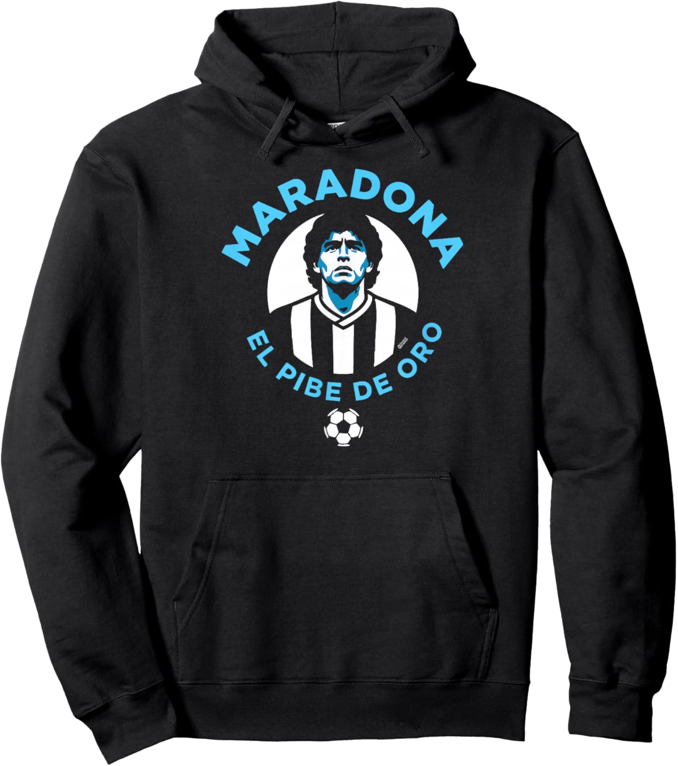 Diego Maradona Vintage El Pibe De Oro Retro Soccer Player Hoodie - Hoodie | Black
