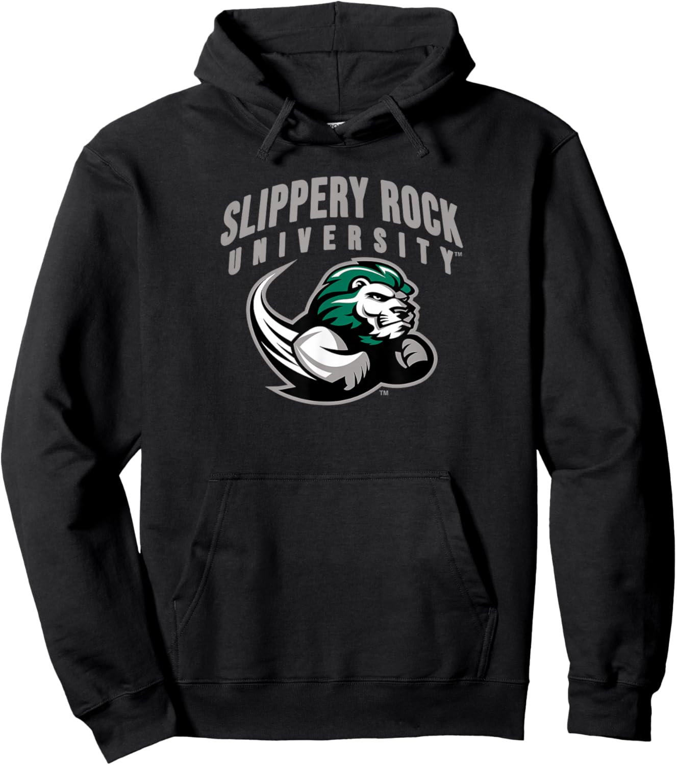 SRU Slippery Rock University Primary Logo Hoodie - Hoodie | Black