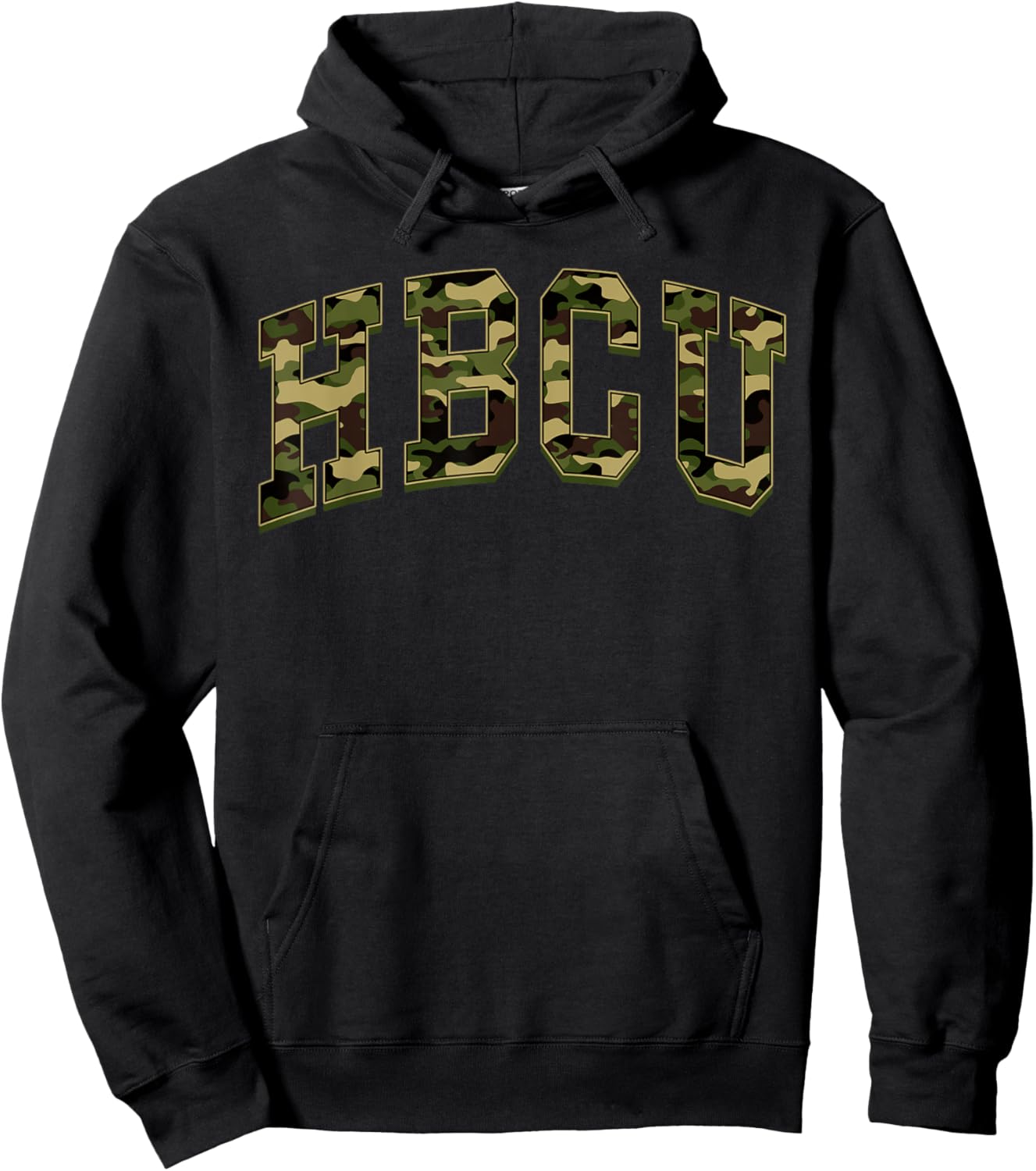 HBCU Camo Camouflage Black University College Hoodie - Hoodie | Black