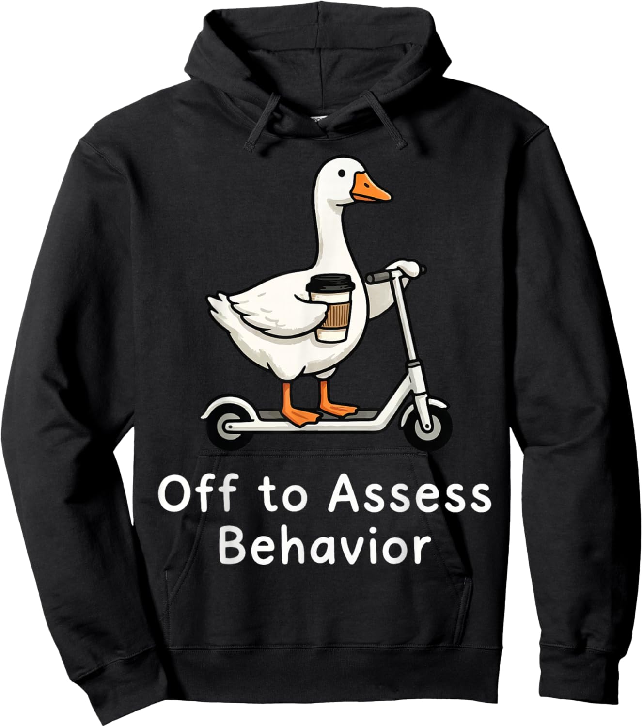 Off to Assess Behavior Goose Hoodie - Hoodie | Black