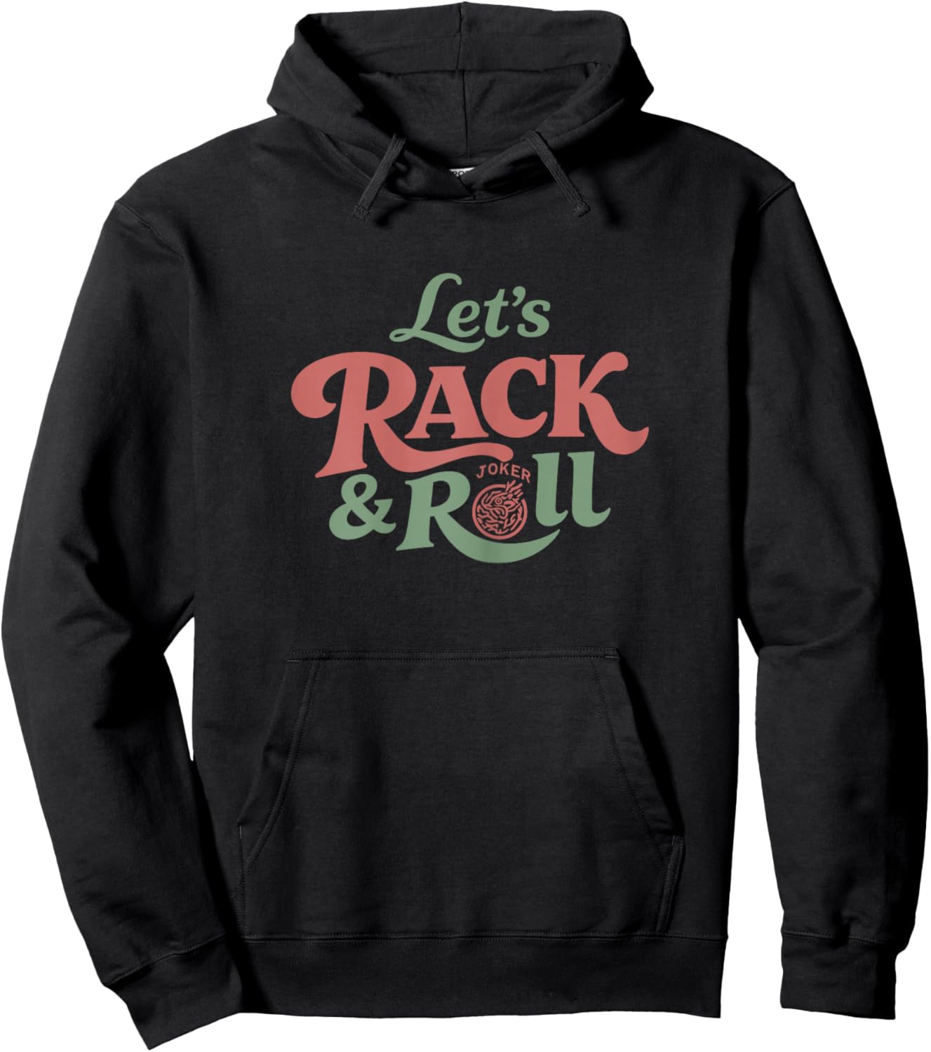 Lets Rack and Roll Mahjong American Retro Mah jongg Player Hoodie - Hoodie | Black