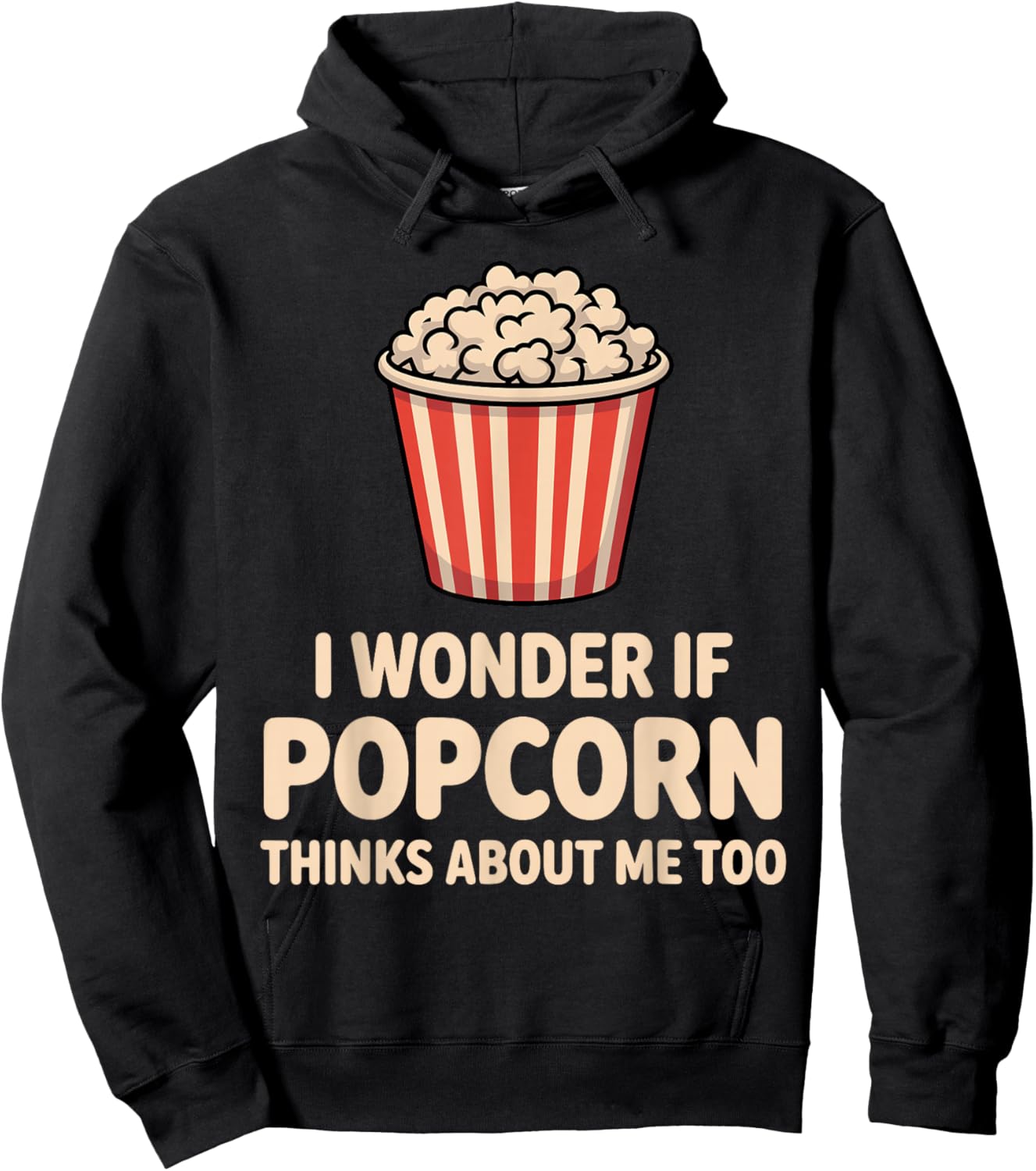 Funny Popcorn Themed Women Adults Kids Popcorn Lover Hoodie - Hoodie | Black