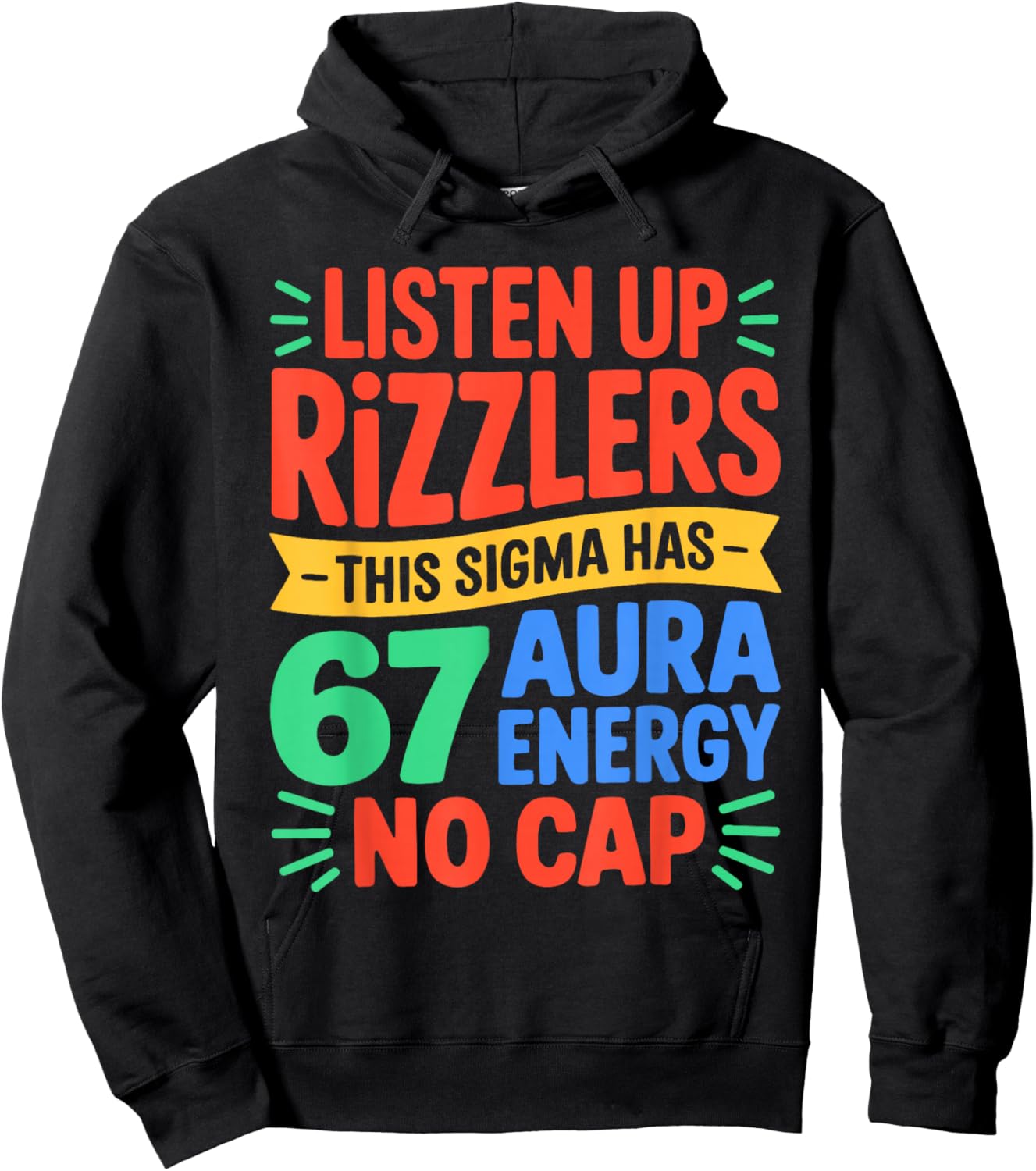 67 Meme Trendy Funny Six Seven Gen Alpha Z Boys Teens Kids Hoodie - Hoodie | Black
