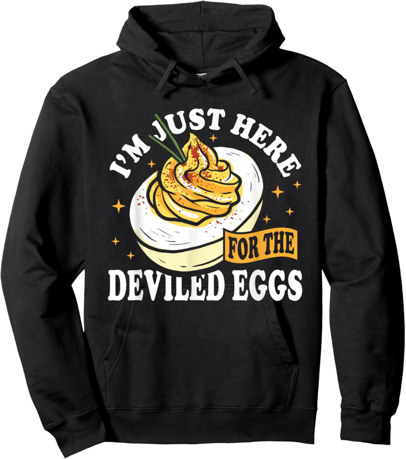 I'm Just Here for The Deviled Eggs Hoodie - Hoodie | Black