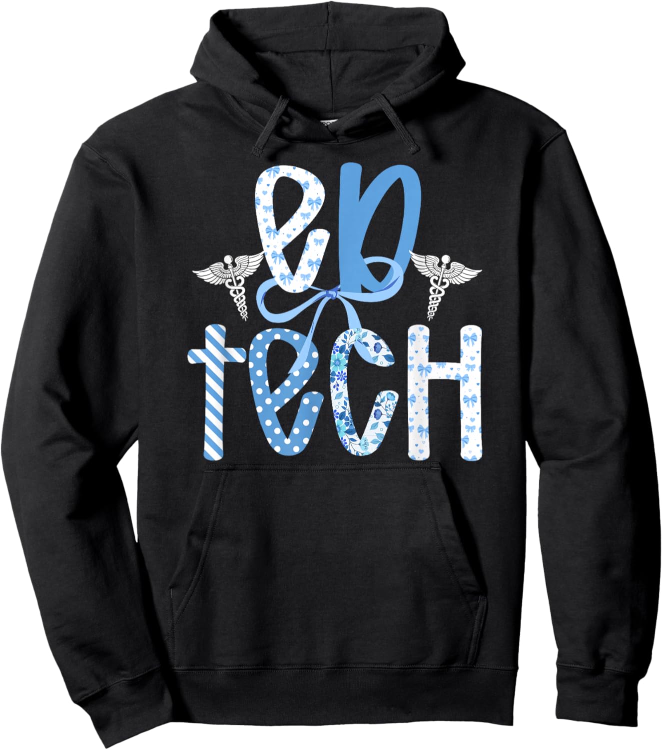 ED Tech Coquette ED Technician Emergency Department Tech Hoodie - Hoodie | Black