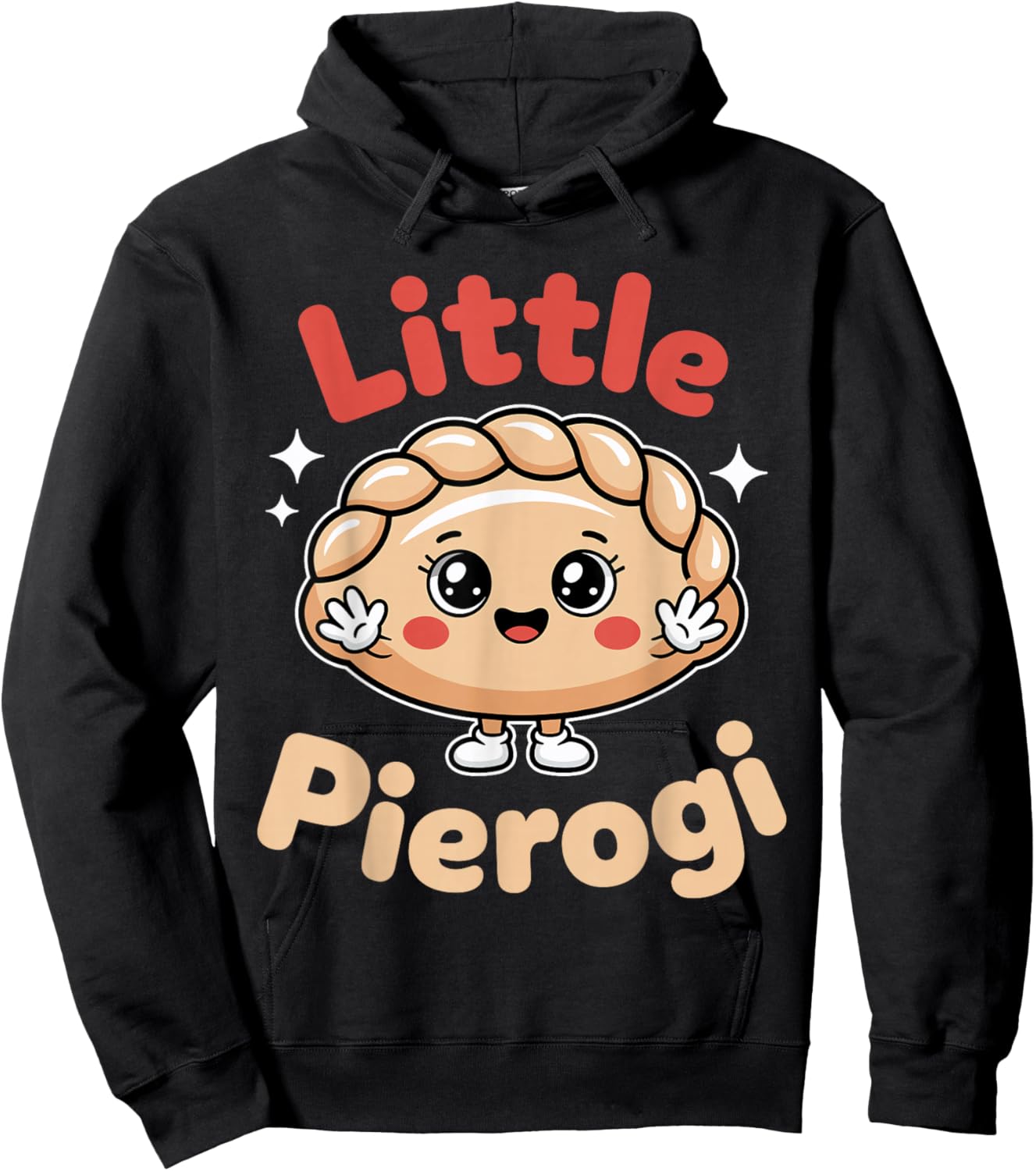 Little Pierogi Kids Polish Food Dyngus Day Hoodie - Hoodie | Black
