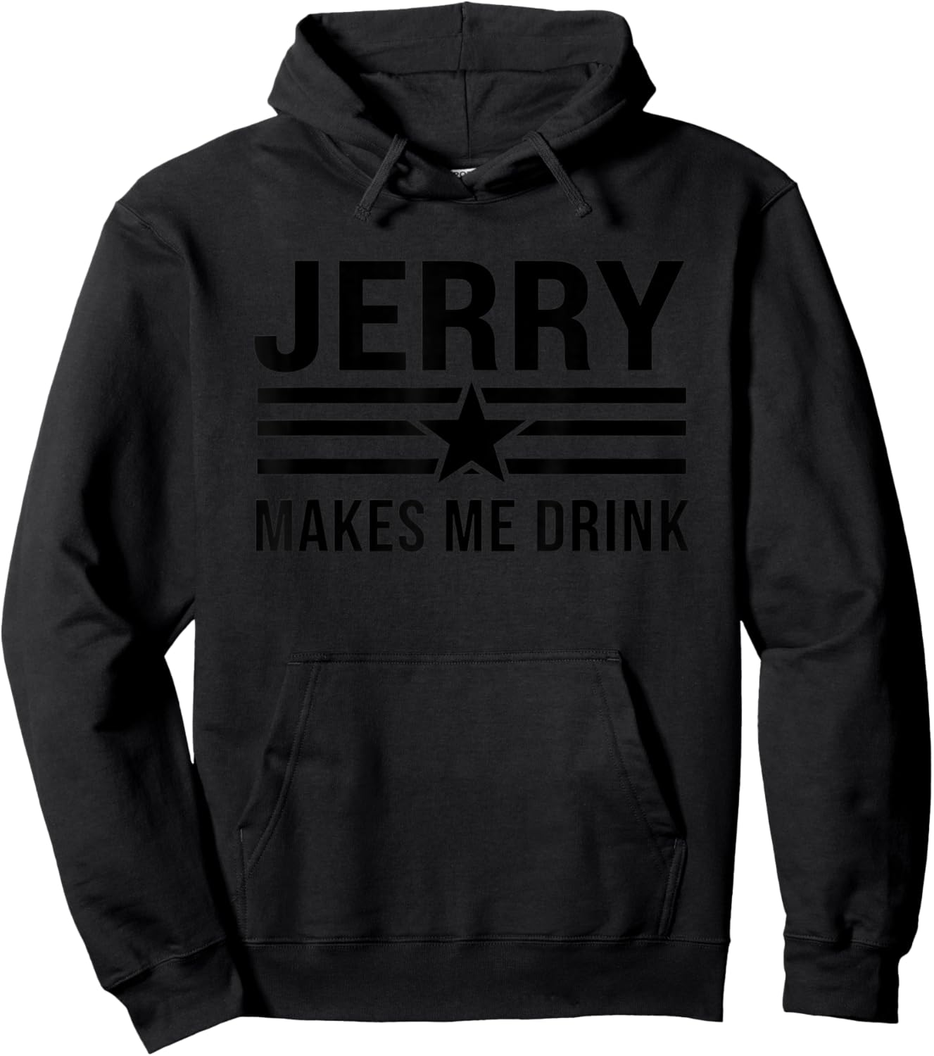 Custom & Name - 'Name Makes Me Drink' Custom Hoodie - Hoodie | Black