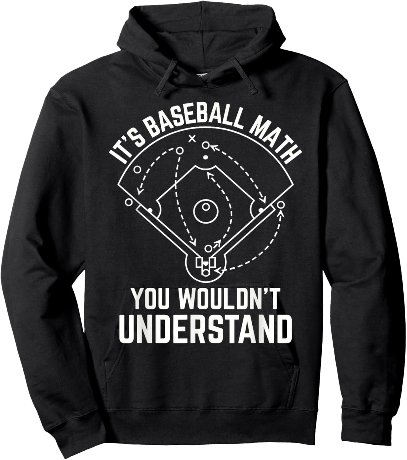 It's a Baseball Thing Funny Baseball Math Double Play Game Hoodie - Hoodie | Black