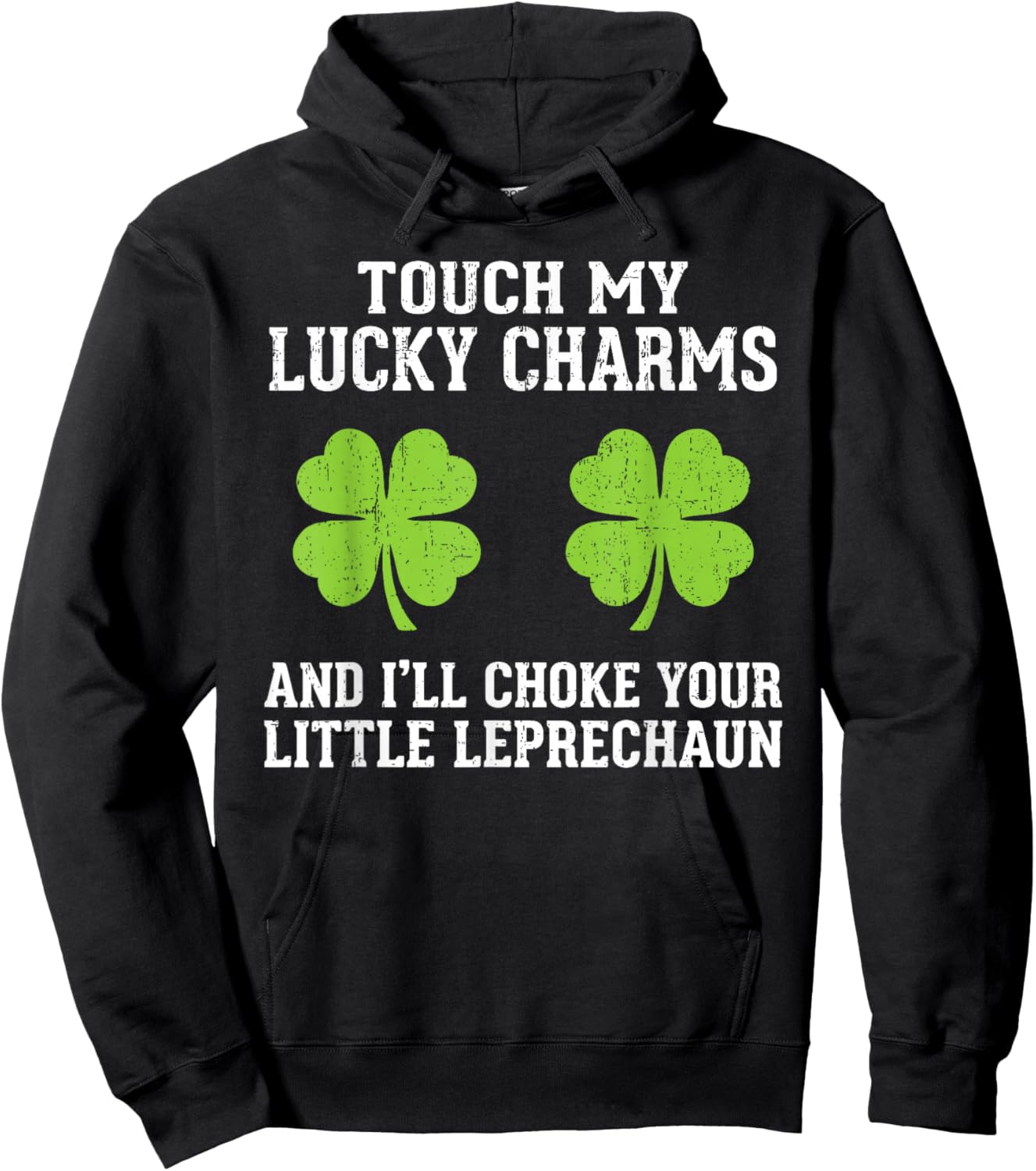 St Patricks Day Vintage Lucky Shamrock Fun St Paddys Women Hoodie - Hoodie | Black