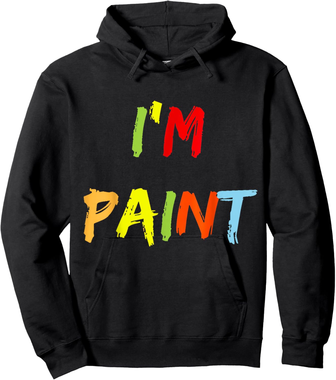 I Heart Love to Finger Paint I'm Paint Cute Couple Valentine Hoodie - Hoodie | Black