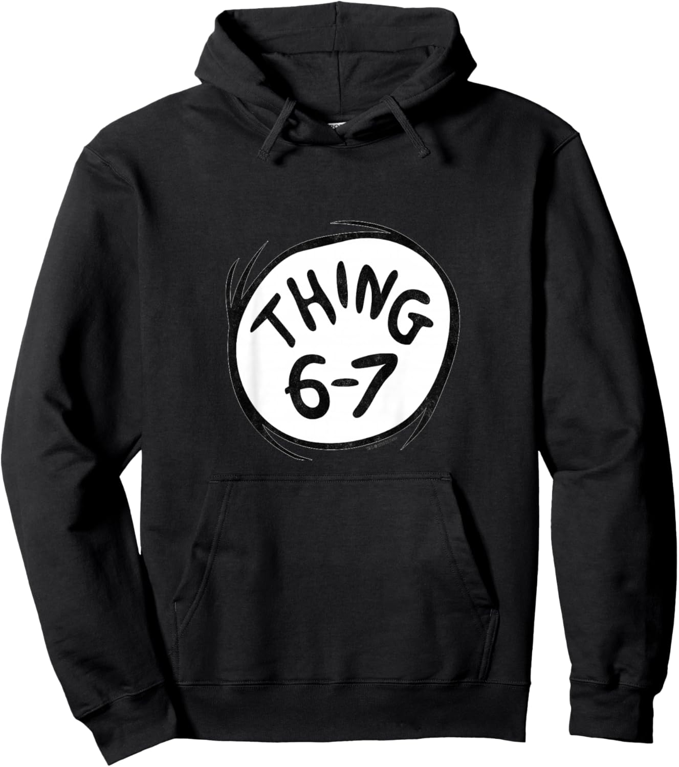 The Cat in The Hat Signature Collection Thing 6-7 Youth Hoodie - Hoodie | Black