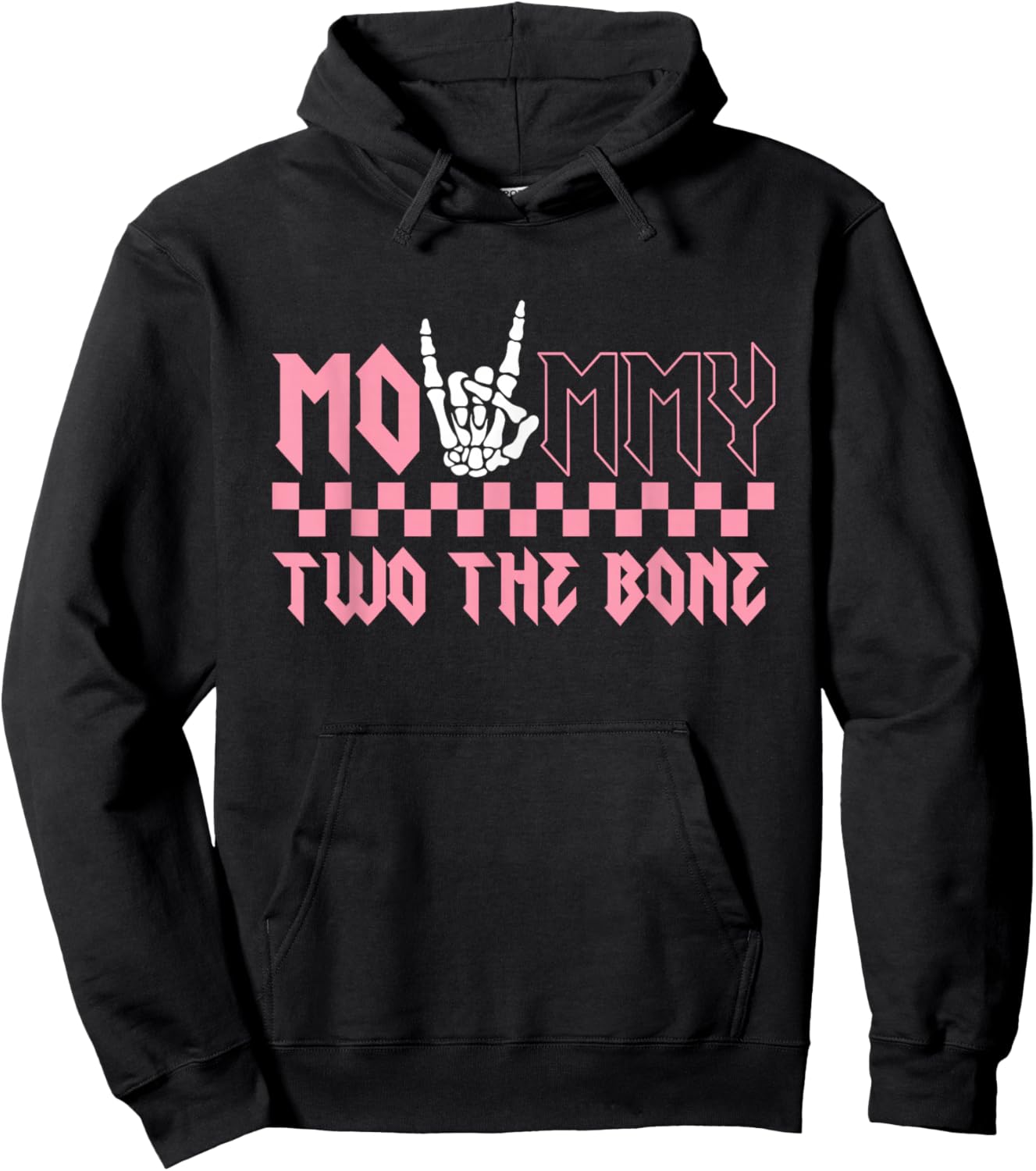 Mommy of The Bad Two The Bone Birthday 2 Years Old Birthday Hoodie - Hoodie | Black